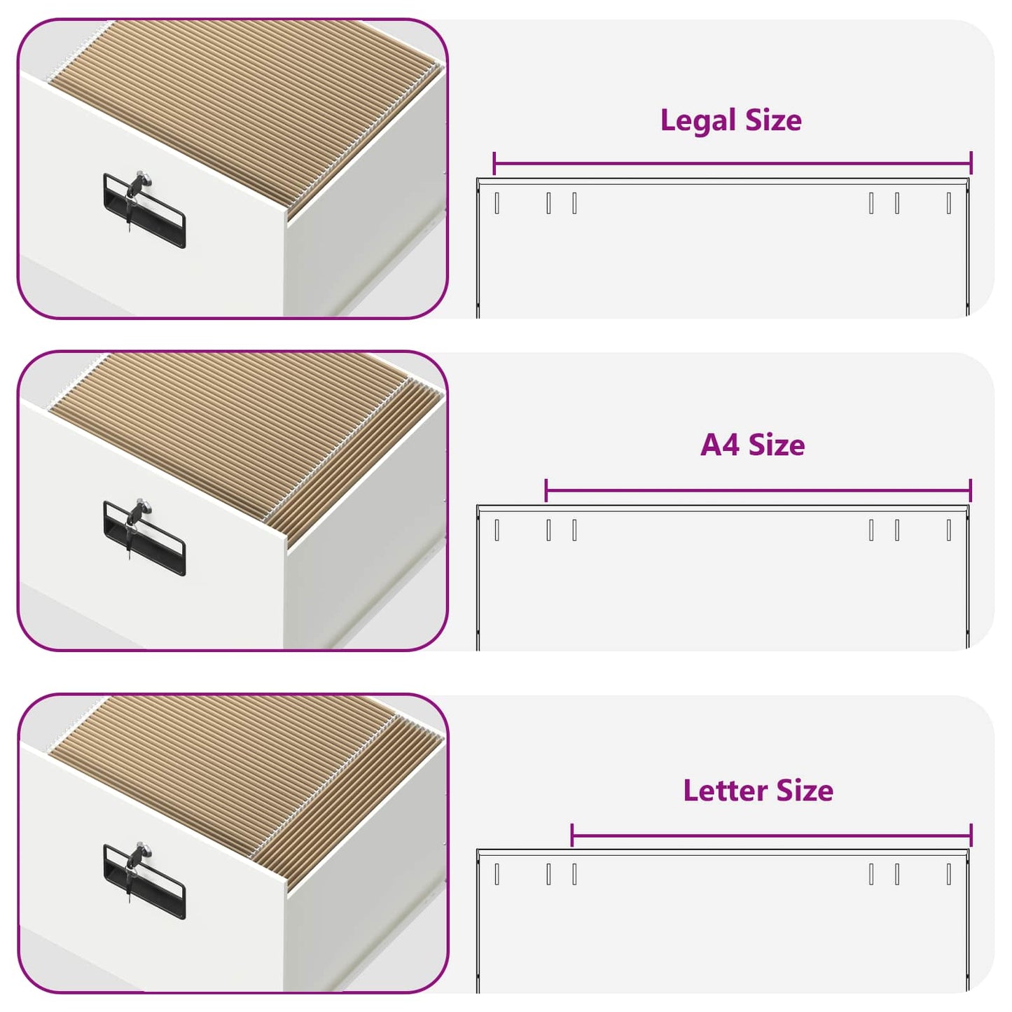 vidaXL Ντουλάπα Αρχείων με συρτάρι με ράφι Ανθρακί 44 x 50 x 106.5 εκ