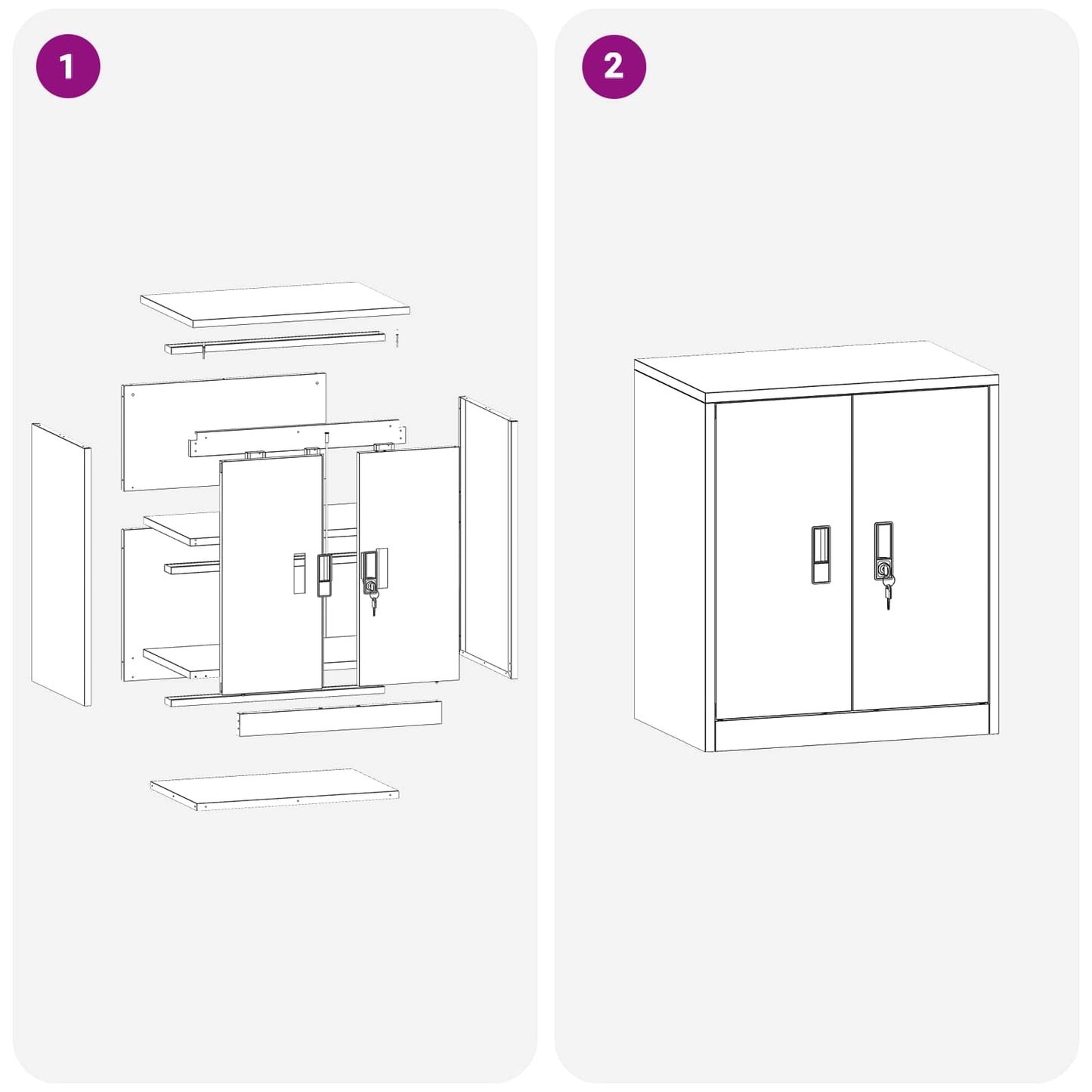 vidaXL Ντουλάπι αποθήκευσης Ελιά Πράσινη 60 x 40 x 70 εκ. Ατσάλι
