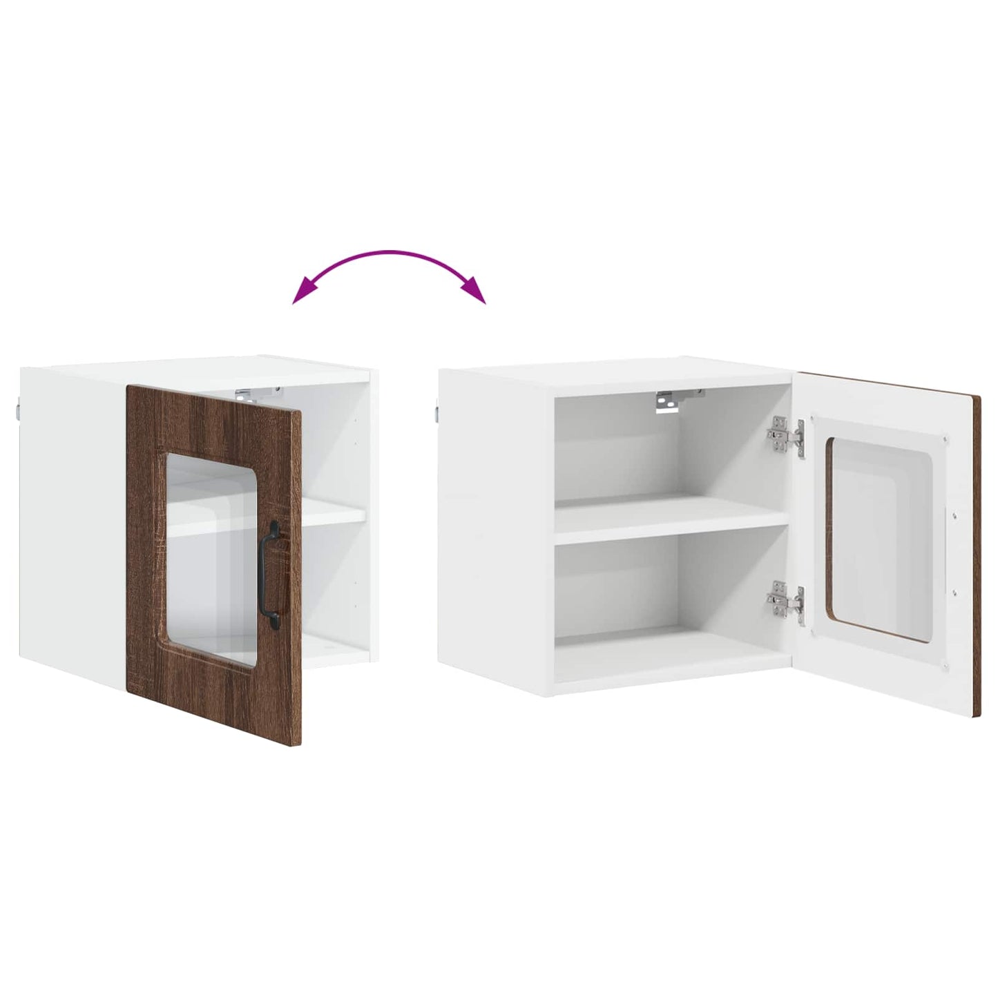 vidaXL Πάνελ πλυντηρίου πιάτων Kalmar Καφέ δρυς 40 x 31 x 40 εκ.