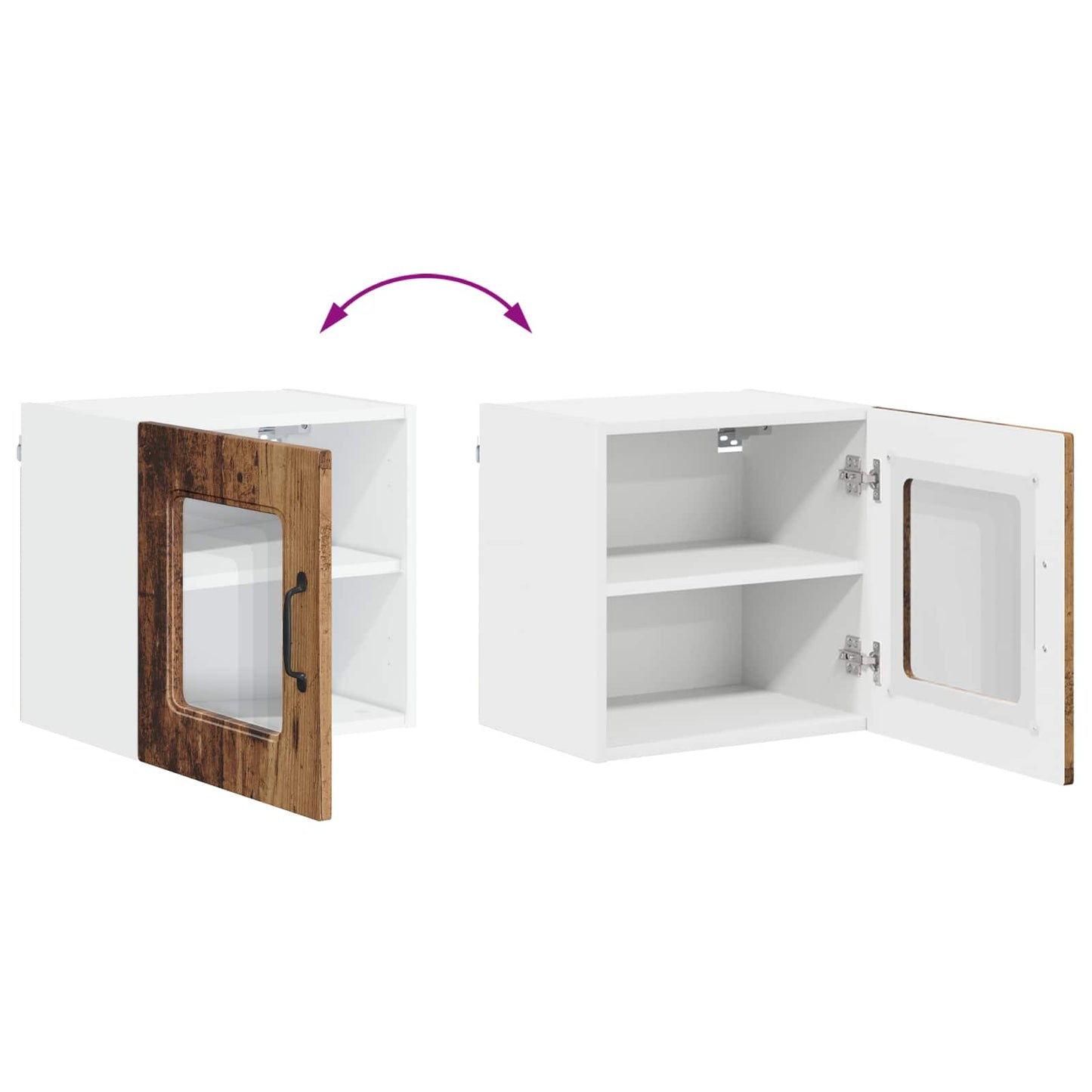 vidaXL Πάνελ πλυντηρίου πιάτων Kalmar Παλιό ξύλο 40 x 31 x 40 εκ.