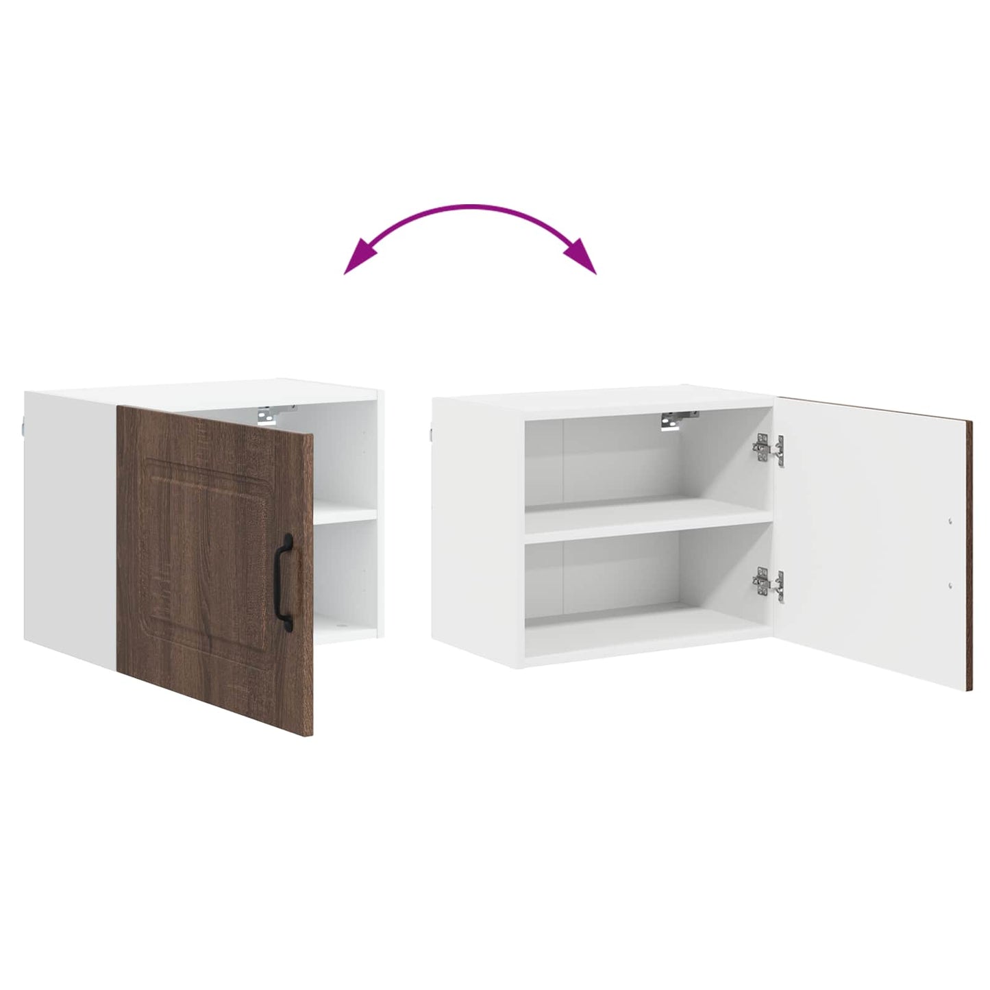 vidaXL Πάνελ πλυντηρίου πιάτων Kalmar Καφέ δρυς 50 x 31 x 40 εκ.