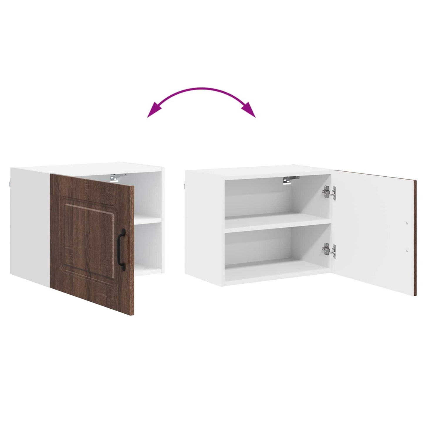 vidaXL Πάνελ πλυντηρίου πιάτων Kalmar Καφέ δρυς 50 x 31 x 40 εκ.