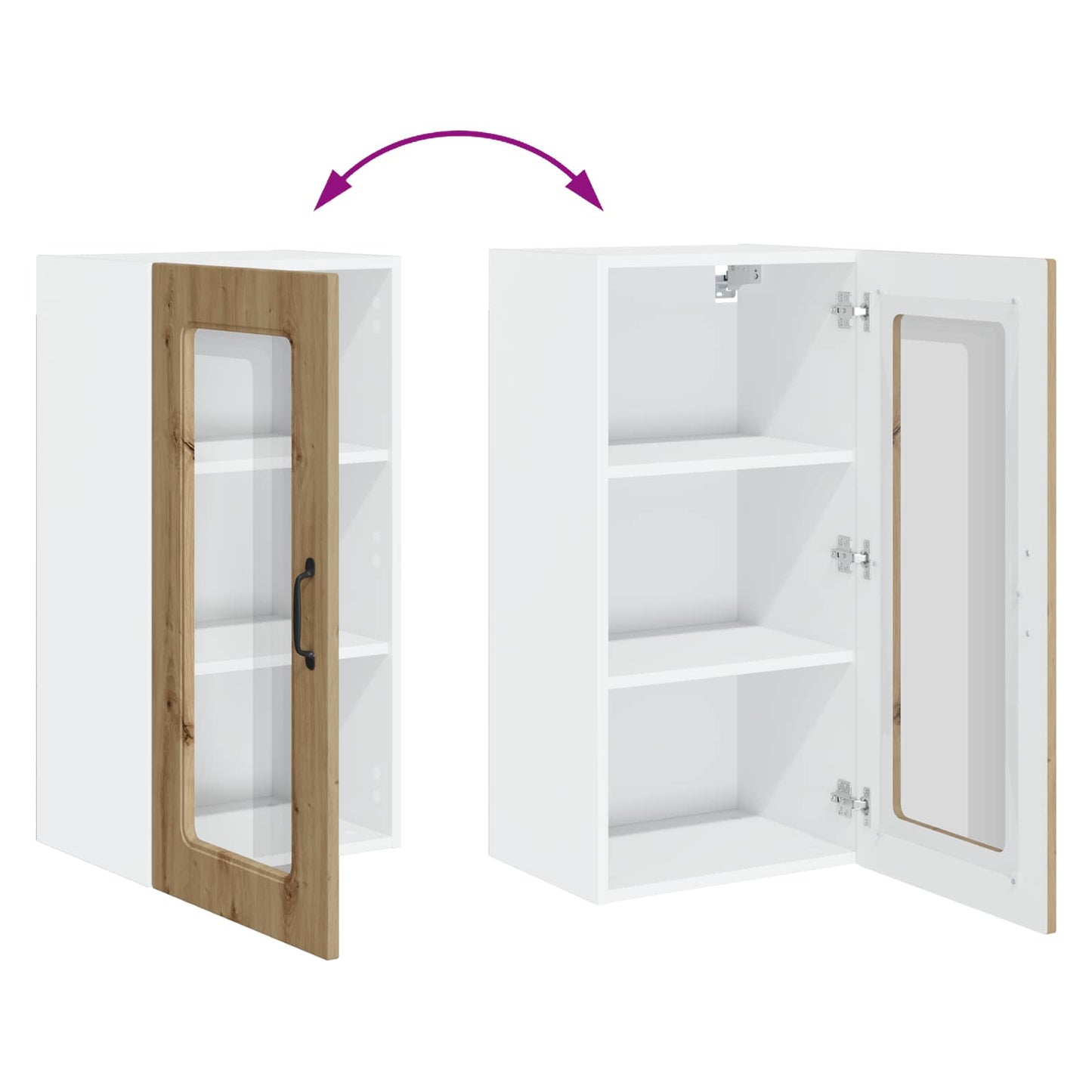 vidaXL Πάνελ πλυντηρίου πιάτων Kalmar Artisan Oak 40 x 31 x 80 εκ.