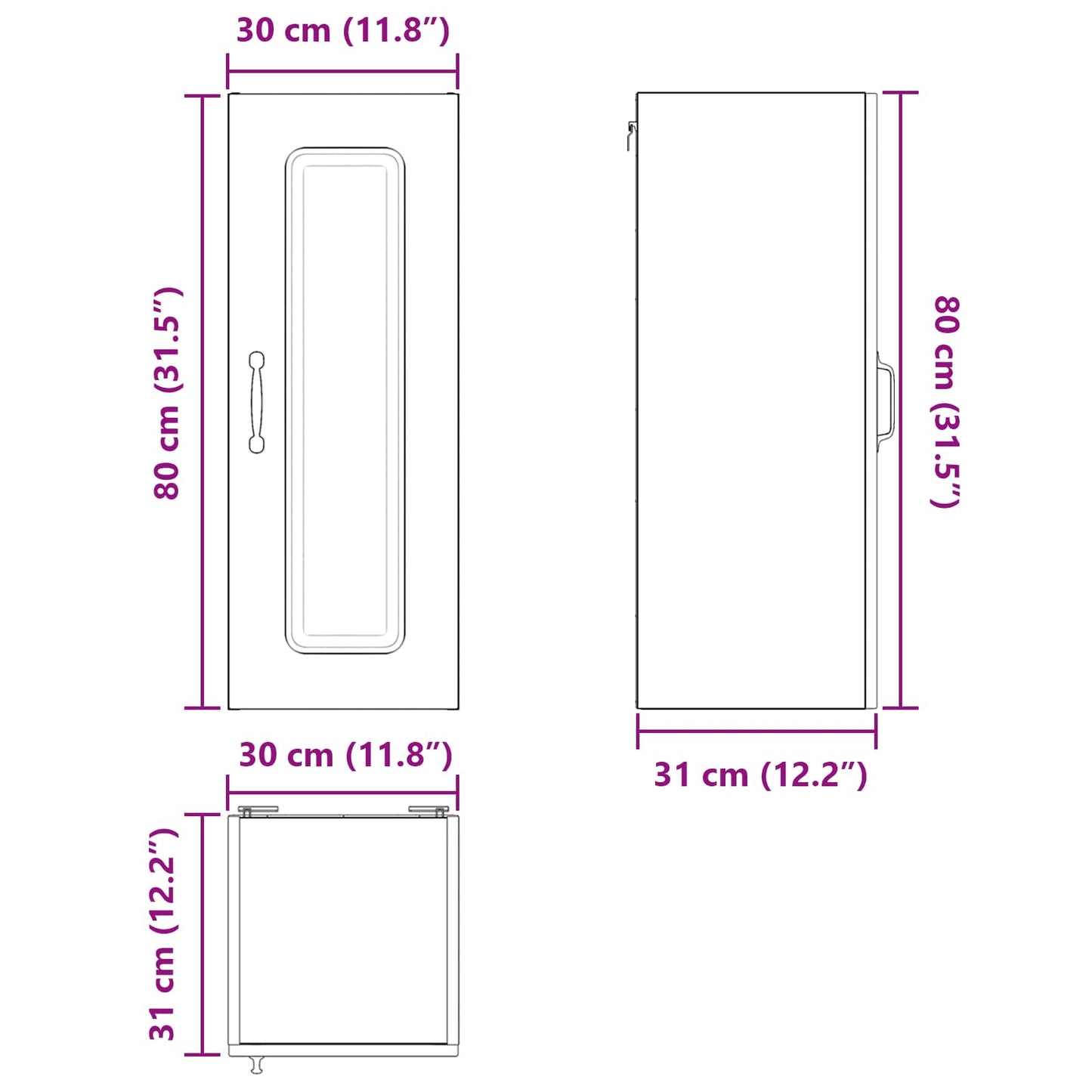 vidaXL Πάνελ πλυντηρίου πιάτων Kalmar 2 pcs Καπνιστό Δρύς