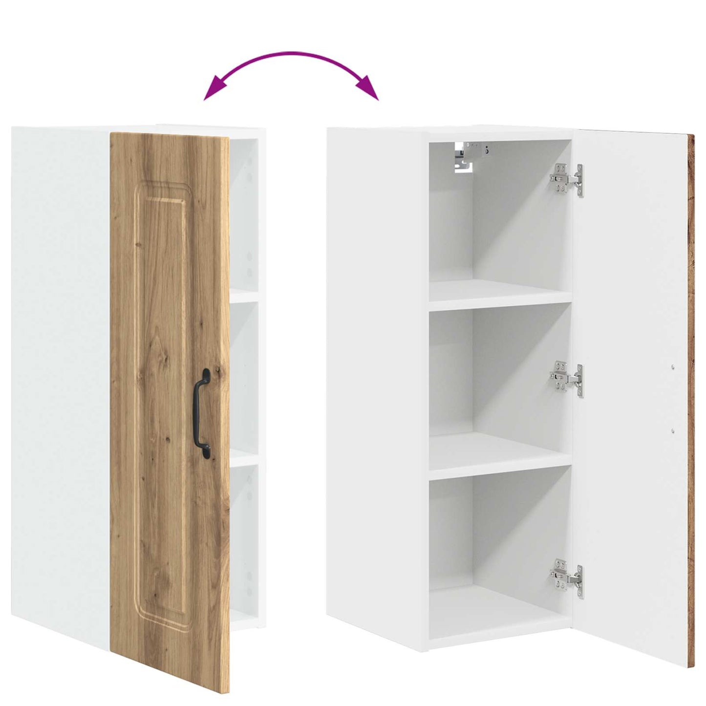 vidaXL Πάνελ πλυντηρίου πιάτων Kalmar Artisan Oak 30 x 31 x 80 εκ.