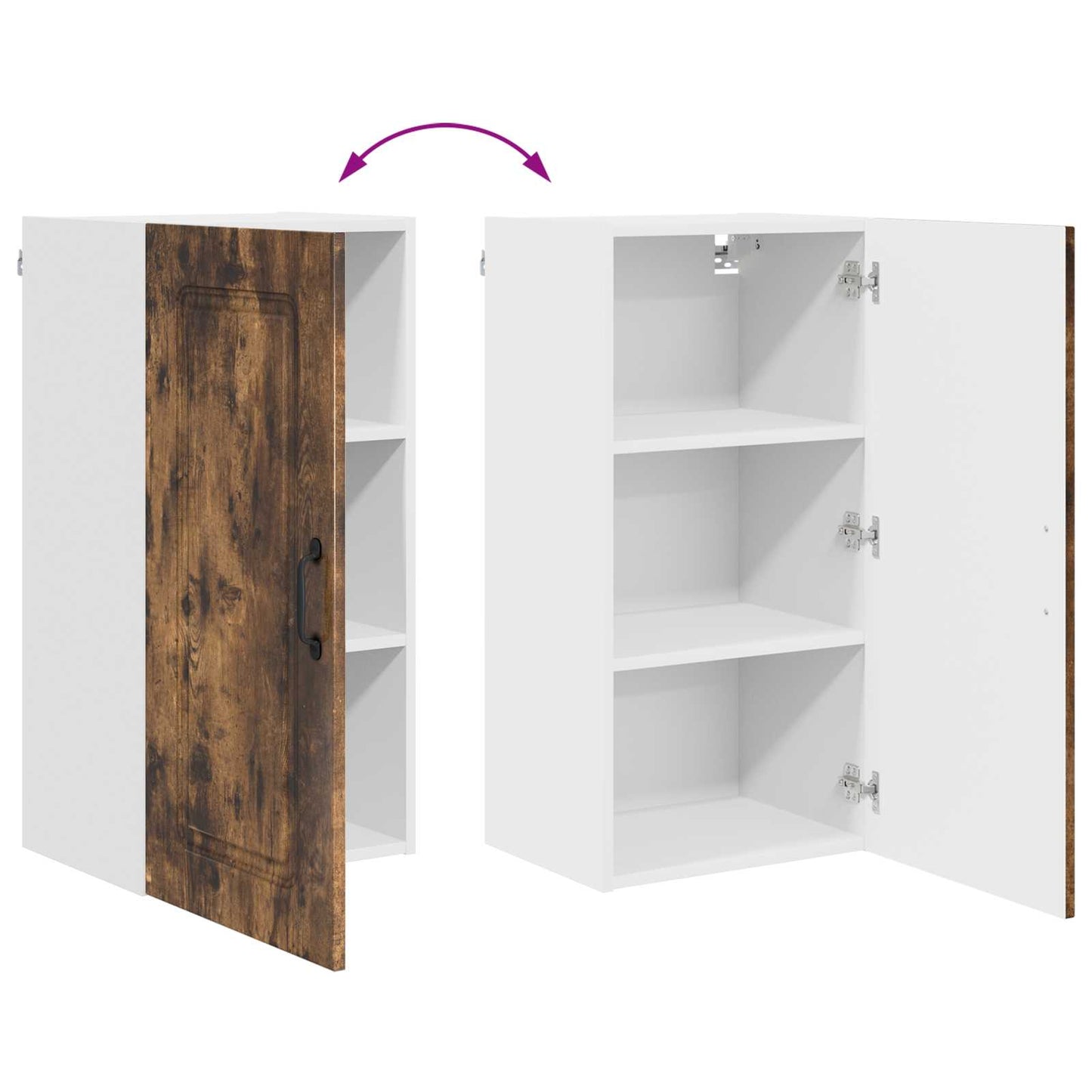 vidaXL Ντουλάπα Κουζίνας Kalmar Καπνιστό Δρύς 40 x 31 x 80 εκ.
