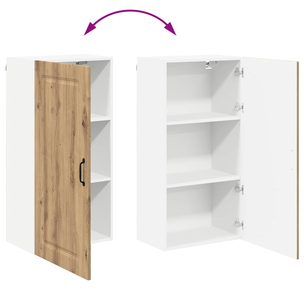 vidaXL Κρεμαστό ντουλάπι κουζίνας Artisan Oak 50 x 31 x 100 εκ.