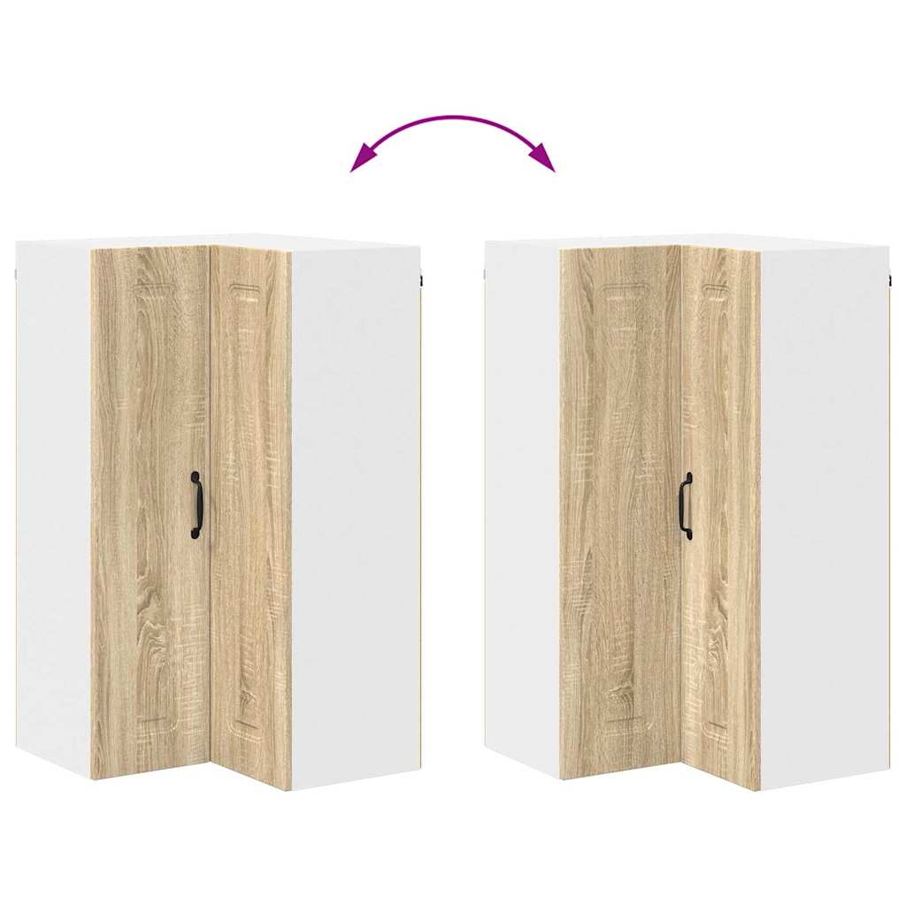 vidaXL Κρεμαστό ντουλάπι κουζίνας Δρύς Sonoma 57 x 57 x 100 εκ.