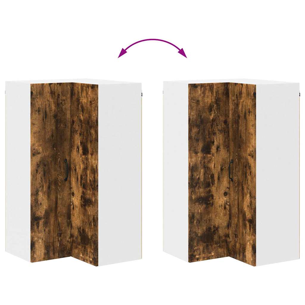 vidaXL Κρεμαστό ντουλάπι κουζίνας Καπνιστό Δρύς 57 x 57 x 100 εκ.