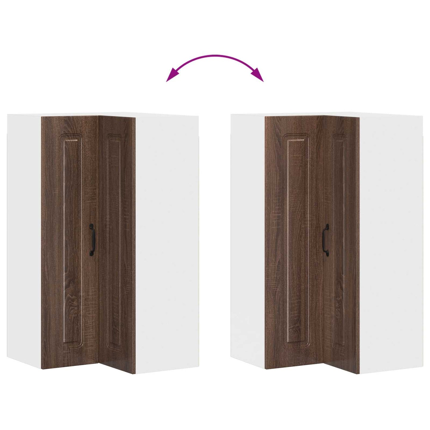 vidaXL Πάνελ πλυντηρίου πιάτων Kalmar Καφέ δρυς 57 x 57 x 100 εκ.