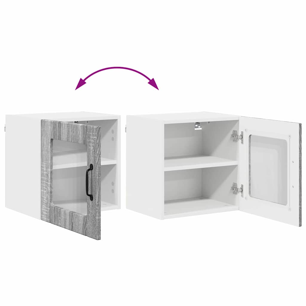 vidaXL Κρεμαστό ντουλάπι κουζίνας Γκρίζο Σονομα 40 x 31 x 40 εκ.