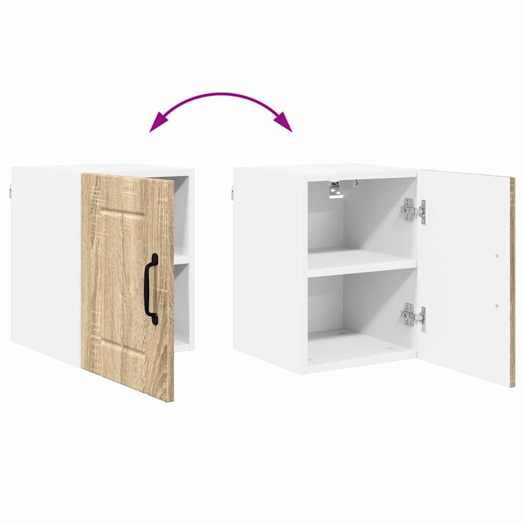 vidaXL Κρεμαστό ντουλάπι κουζίνας με ράφι Δρύς Sonoma 30 x 31 x 40 εκ.