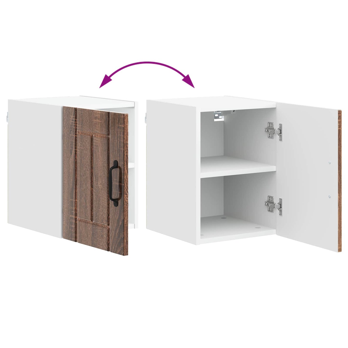 vidaXL Ντουλάπα Κουζίνας Καφέ δρυς 30 x 31 x 40 εκ. Επεξεργασμένο ξύλο