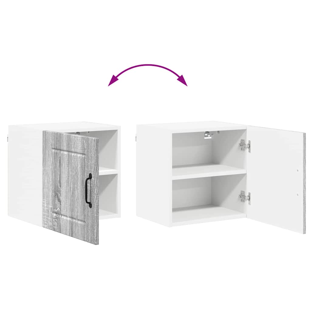 vidaXL Κρεμαστό ντουλάπι κουζίνας Γκρίζο Σονομα 40 x 31 x 40 εκ.