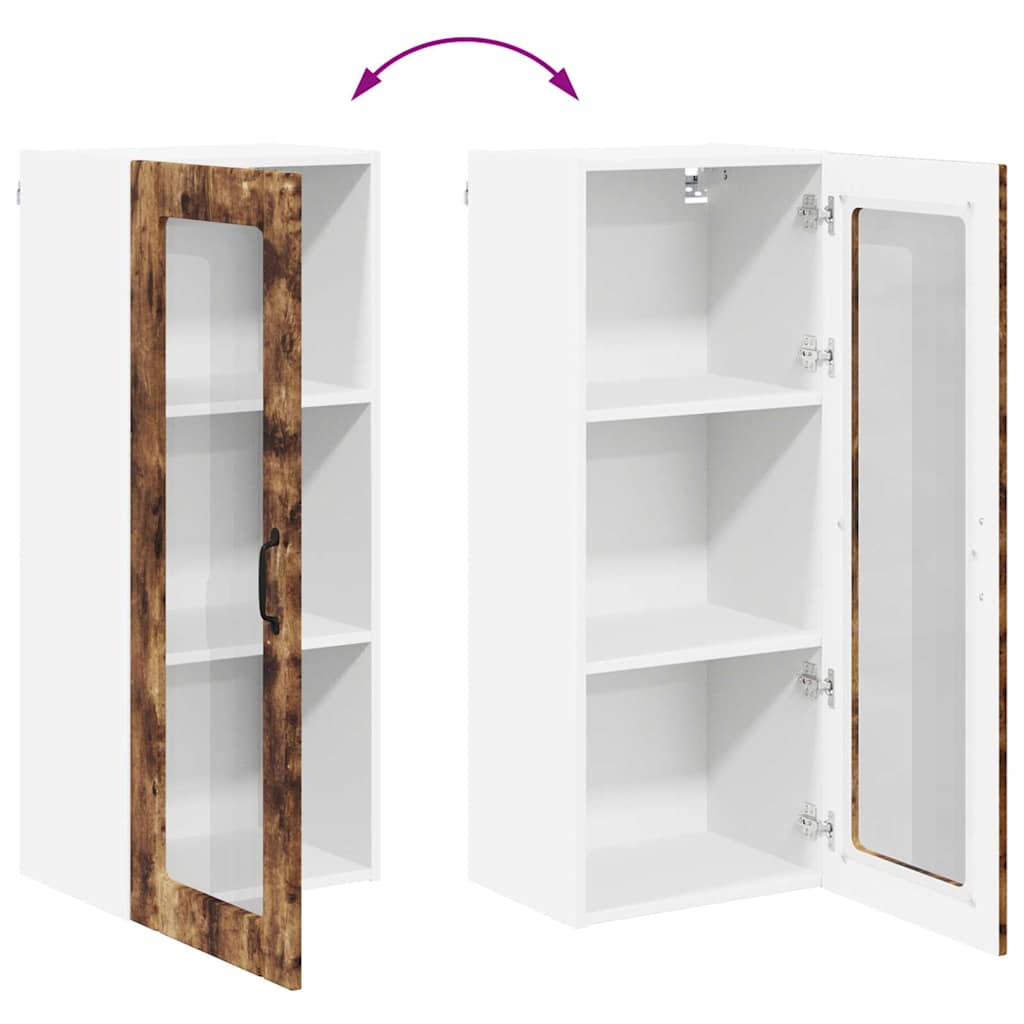 vidaXL Ντουλάπα Κουζίνας με ράφι Καπνιστό Δρύς 40 x 31 x 100 εκ.