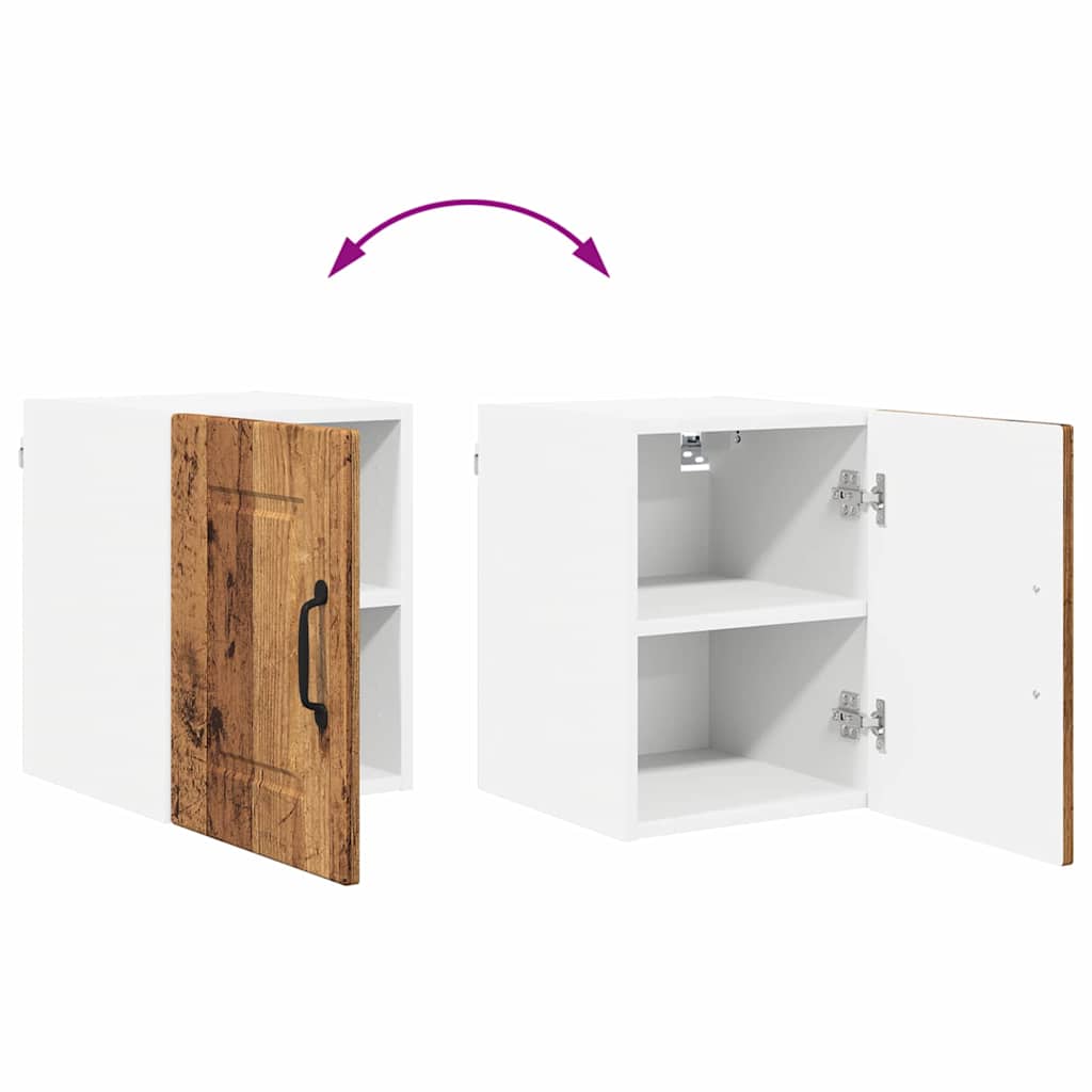vidaXL Ντουλάπα Κουζίνας με ράφι Επιτοίχιο Παλιό ξύλο 30 x 31 x 40 εκ.