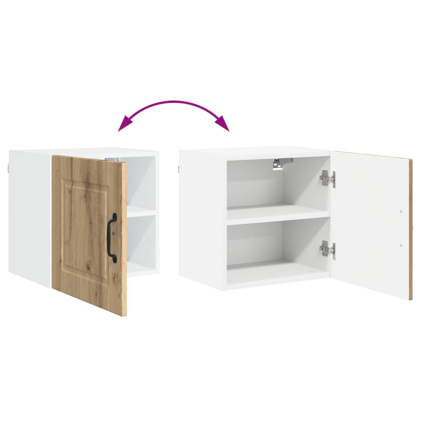 vidaXL Ντουλάπα Κουζίνας με ράφι με πόρτα Artisan Oak 40 x 31 x 40 εκ.