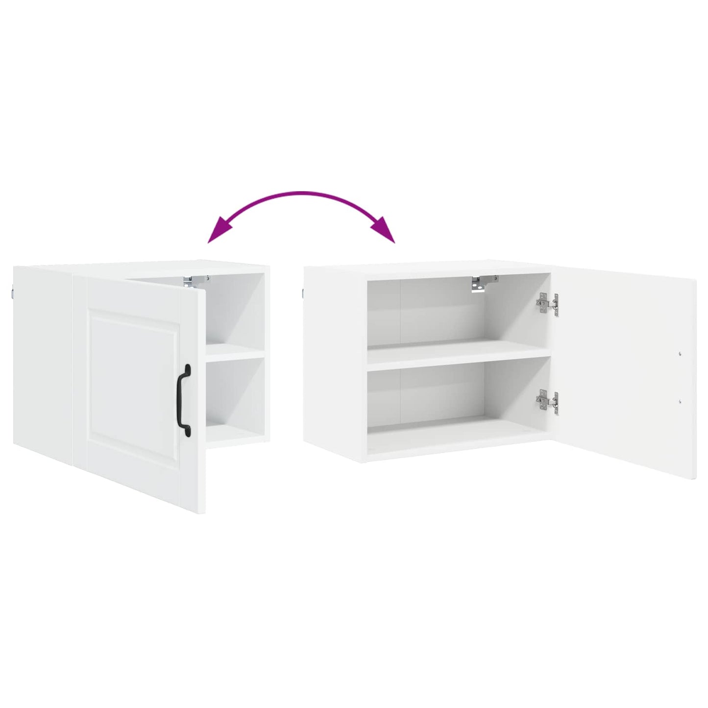 vidaXL Ντουλάπα Κουζίνας Λευκό 50 x 31 x 40 εκ. Επεξεργασμένο ξύλο