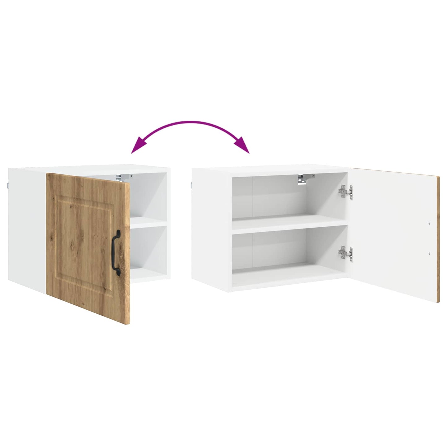 vidaXL Ντουλάπα Τοίχου PORTO Artisan Oak 50 x 31 x 40 εκ.