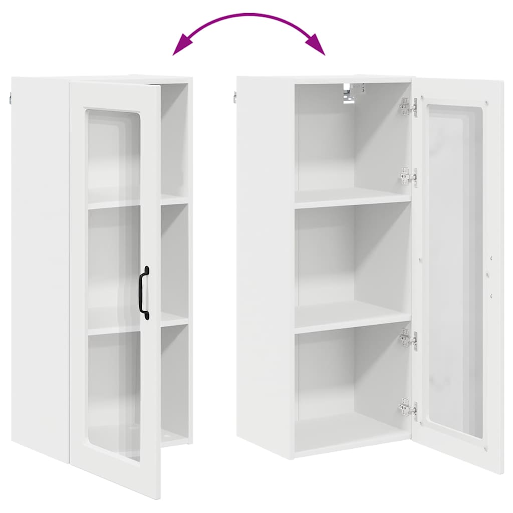 vidaXL Ντουλάπα Κουζίνας Λευκό 40 x 31 x 100 εκ. Επεξεργασμένο ξύλο