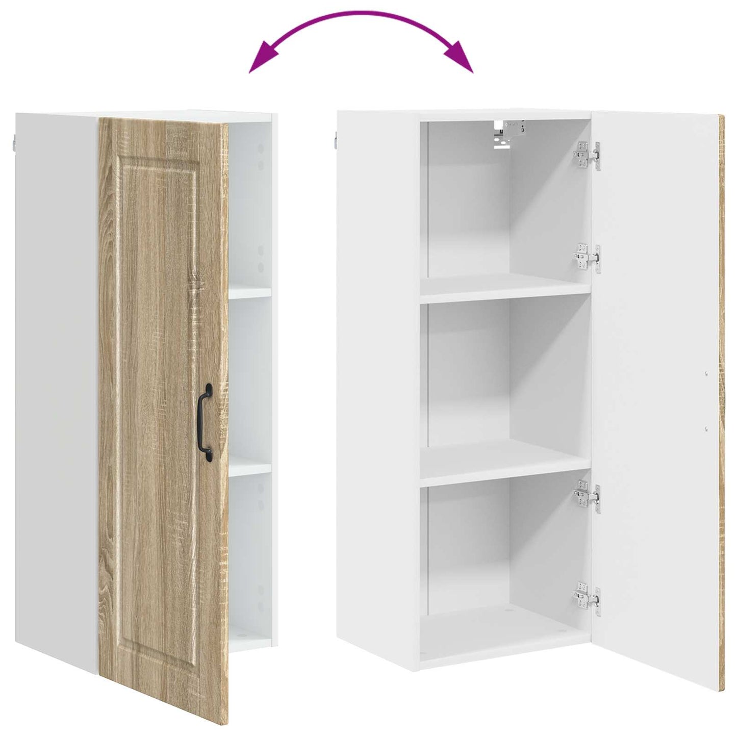 vidaXL Ντουλάπα Κουζίνας με ράφι Δρύς Sonoma 40 x 31 x 100 εκ.