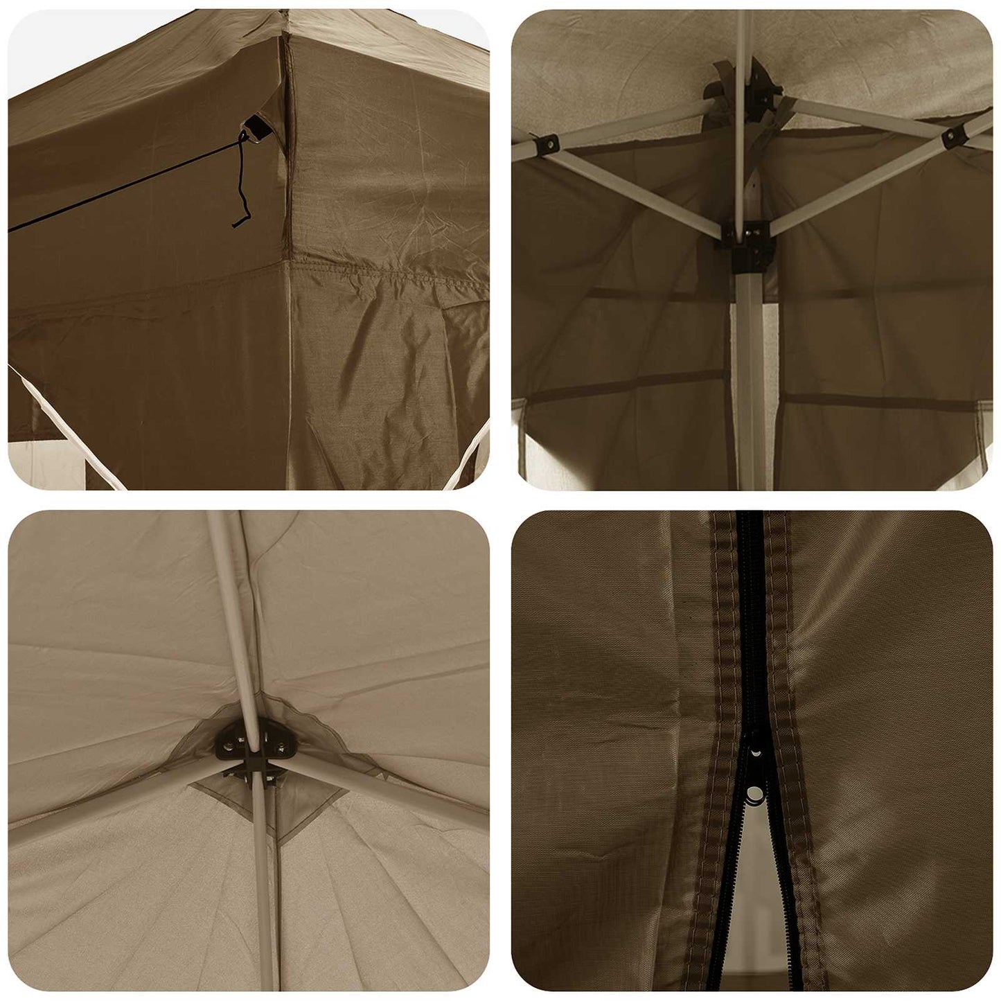 vidaXL Αυτοσχέδιο Μόρφωση Taupe 575 x 288 x 245 εκ Ύφασμα Όξφορντ