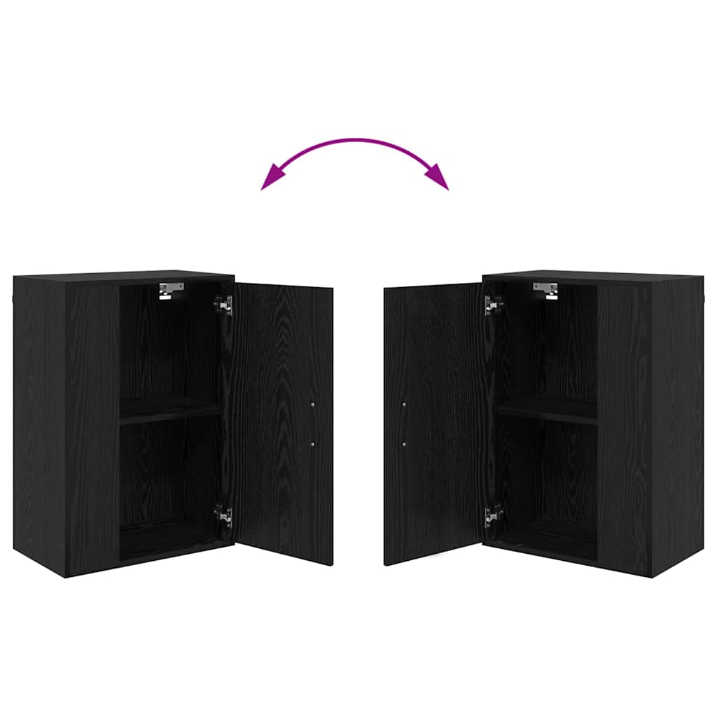 vidaXL Σετ 4 τεμαχίων για ντουλάπα τηλεόρασης 4 pcs Μαύρη δρυς