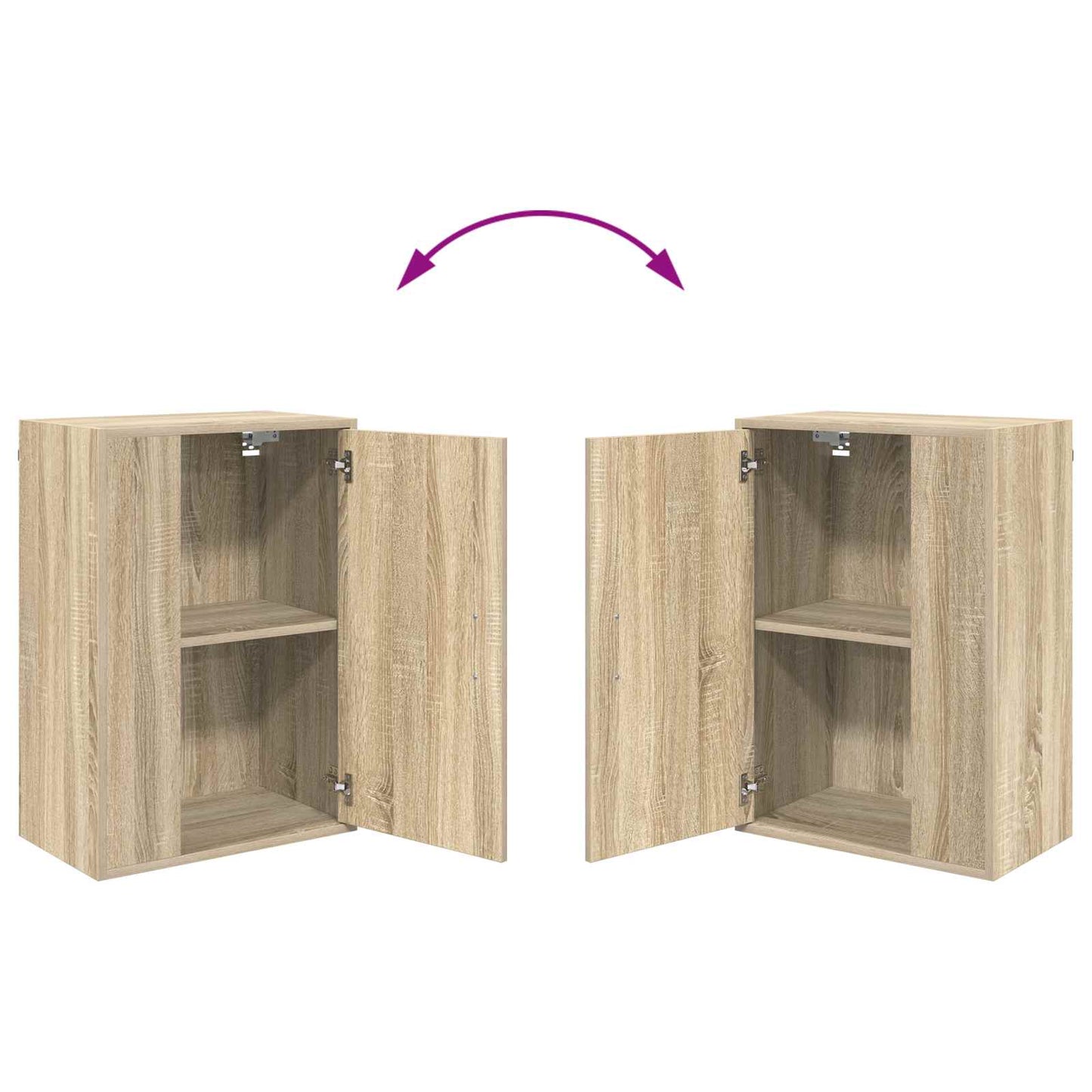 vidaXL Σετ επίπλου τηλεόρασης 4 pcs Δρύς Sonoma Επεξεργασμένο ξύλο