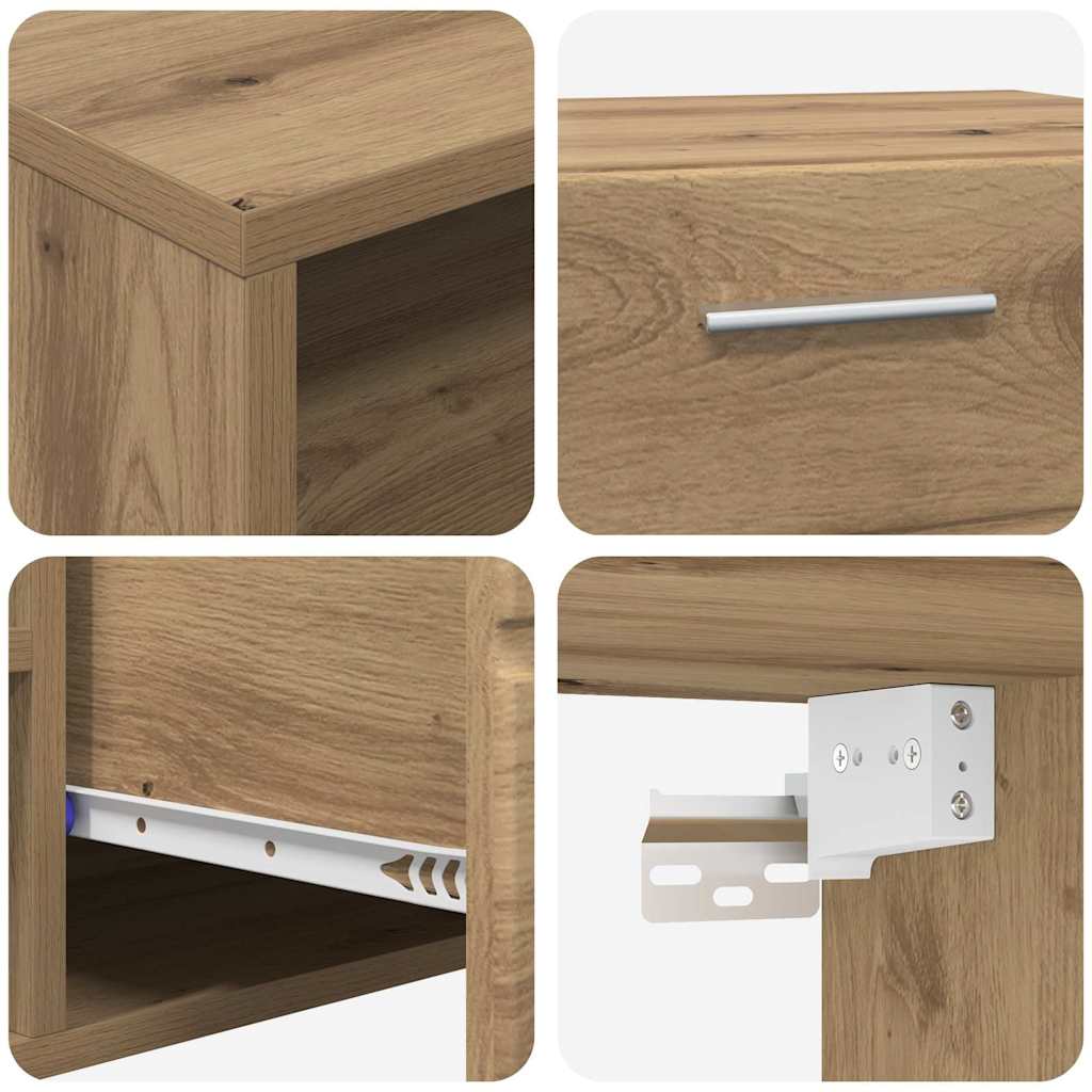 vidaXL Σετ επίπλου τηλεόρασης FLORIN 3 τμχ. Artisan Oak