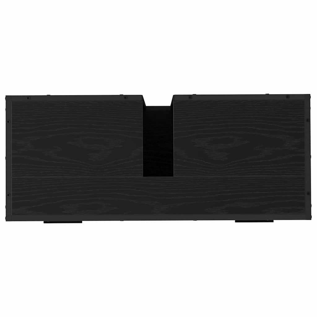 vidaXL Σετ Επίπλων Μπάνιου 4 τμχ. Μαύρη Οξυά 80 x 33 x 60 εκ