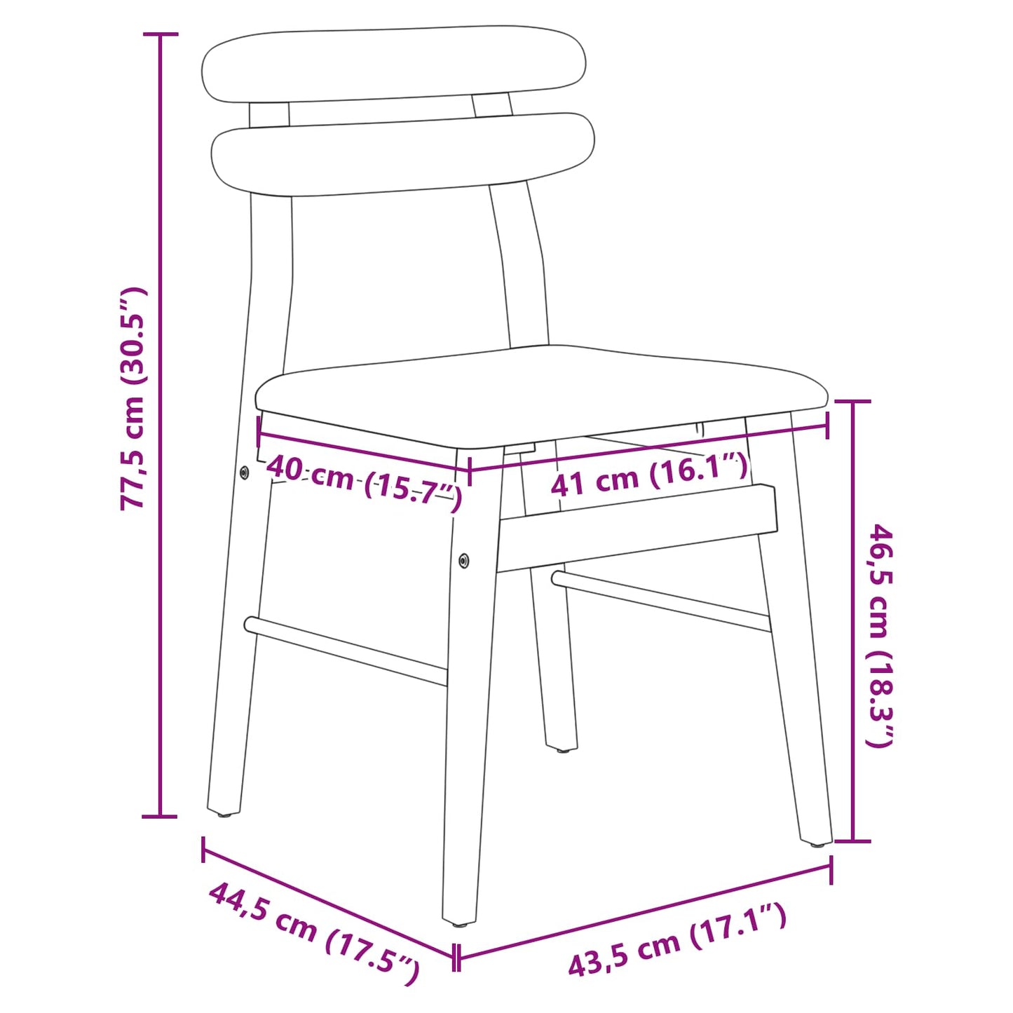 vidaXL Καρέκλα τραπεζαρίας 2 pcs Ανοιχτό Καφέ και Ανοιχτό