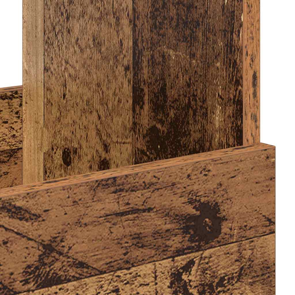 vidaXL Ράφι Περιοδικών 2 pcs Παλιό ξύλο 35 x 30 x 45 εκ.