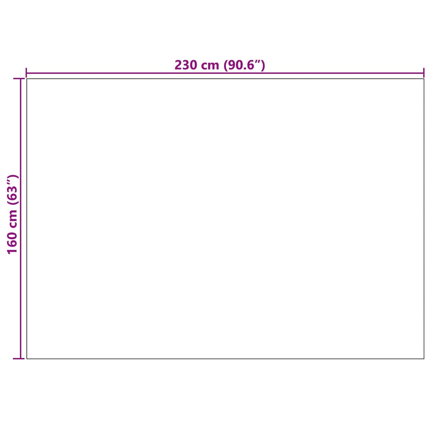 vidaXL Χαλιά χώρου Ορθογώνιος PALMERAS Πράσινο 230 x 160 εκ