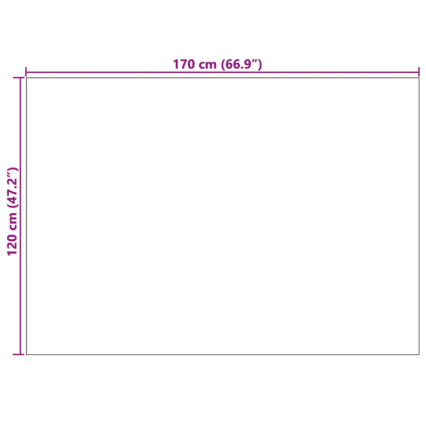 vidaXL Χαλιά χώρου Ορθογώνιος Γκρι 170 x 120 εκ.