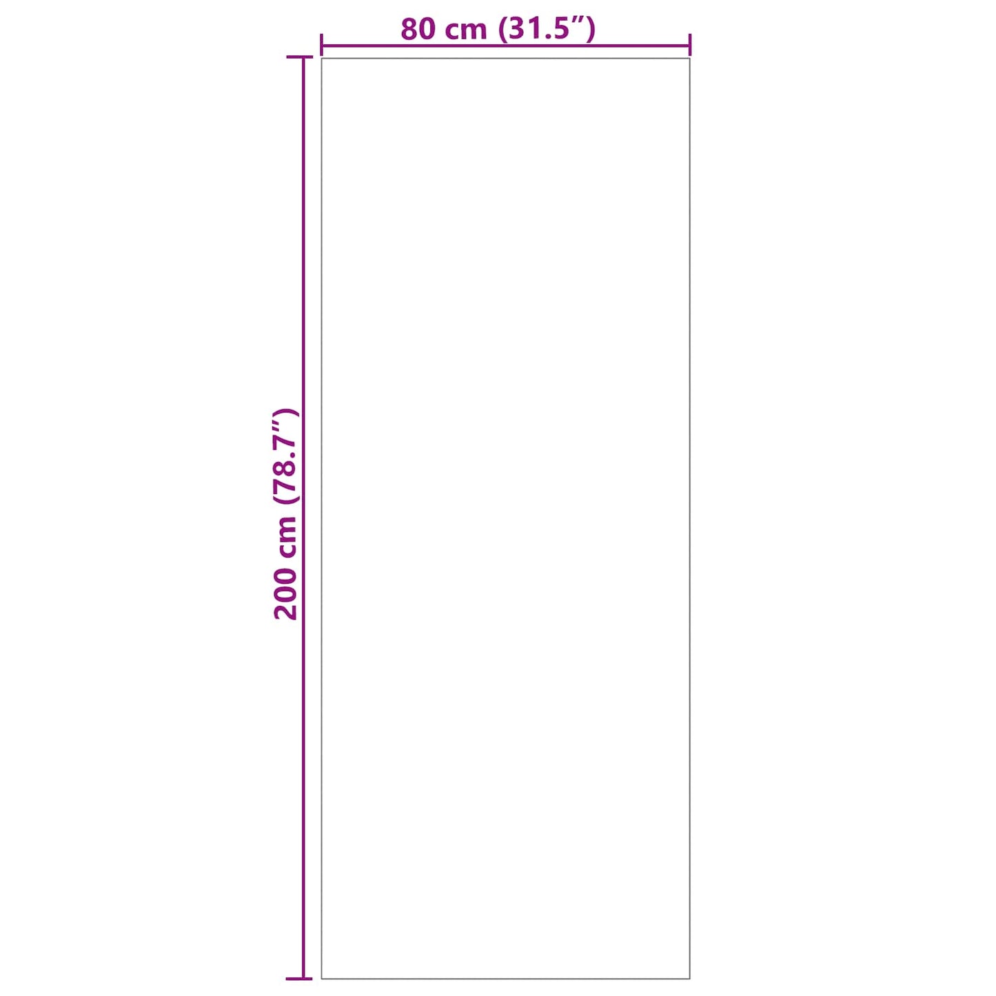 vidaXL Χαλί εσωτερικού χώρου GALATI Κρεμ 80 x 200 cm Πολυεστέρας