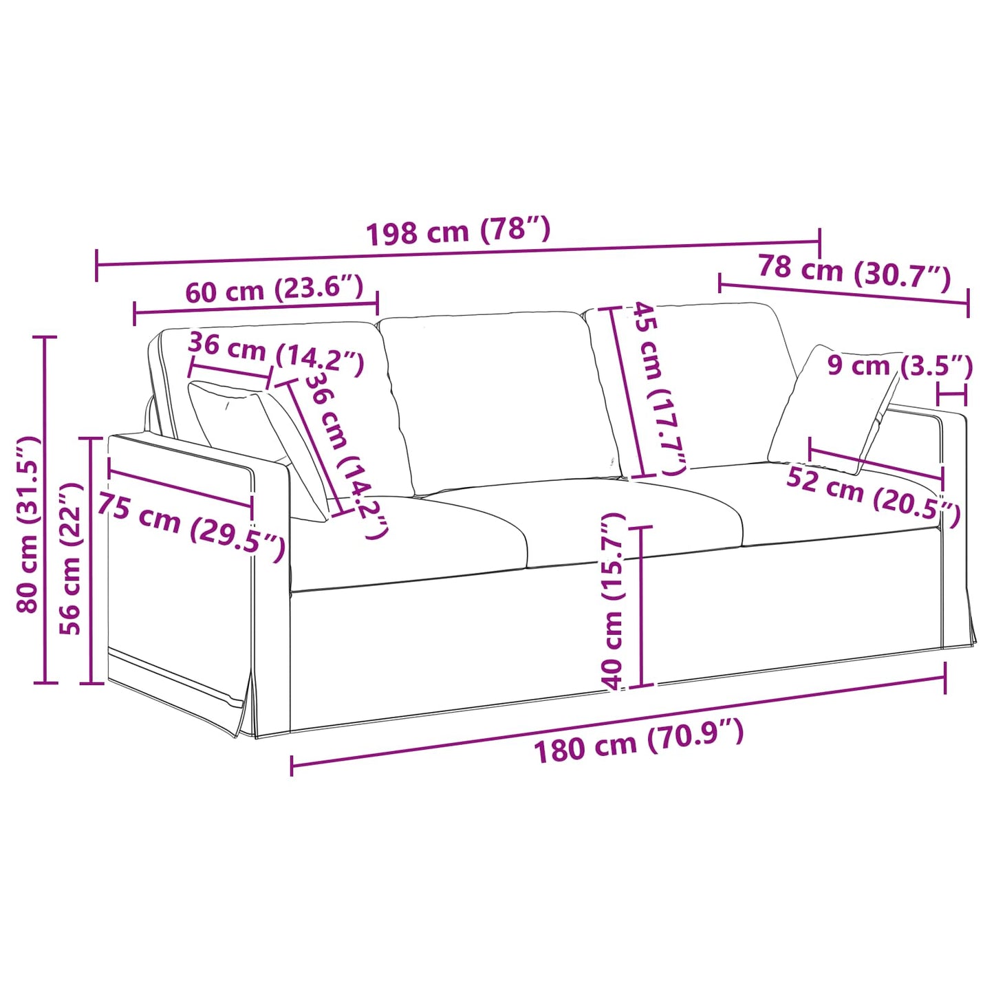 vidaXL Σετ Καναπέ 2 pcs Σκούρο Γκρι 198 x 78 x 80 εκ Βελούδο