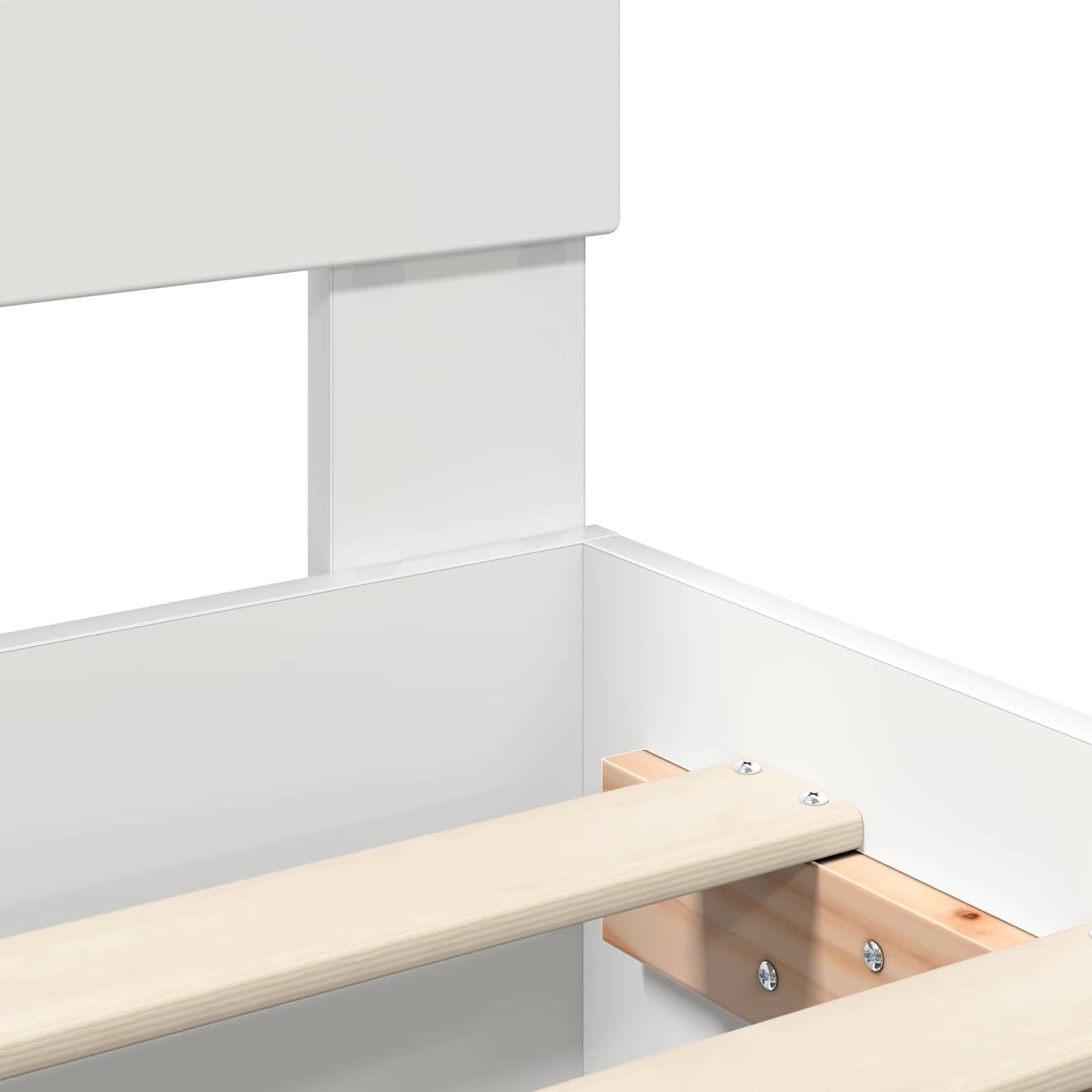 vidaXL Σκελετός Κρεβατιού Λευκό 70 x 190 cm Επεξεργασμένο Ξύλο