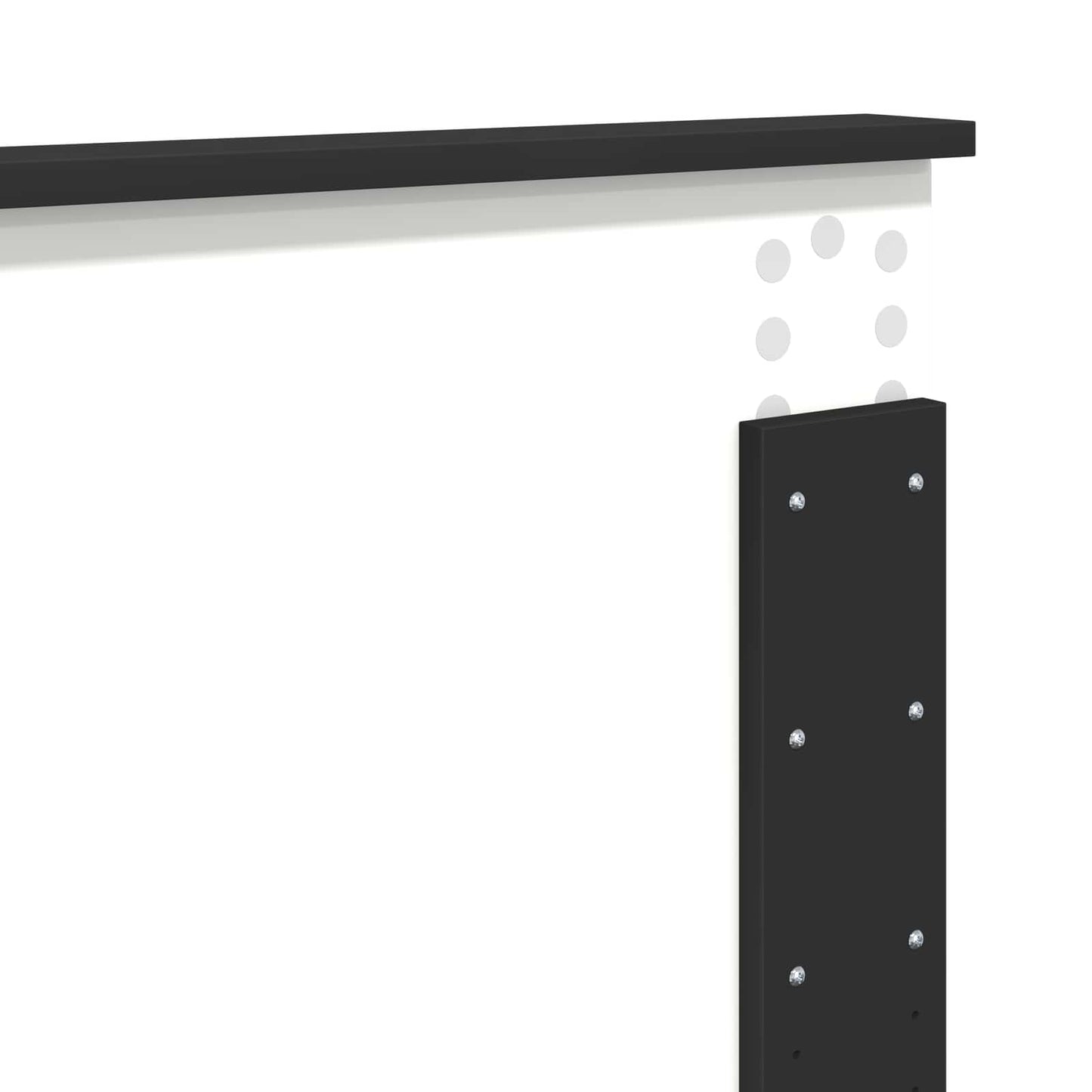 vidaXL Σκελετός Κρεβατιού Μαύρο 135 x 190 cm Επεξεργασμένο Ξύλο