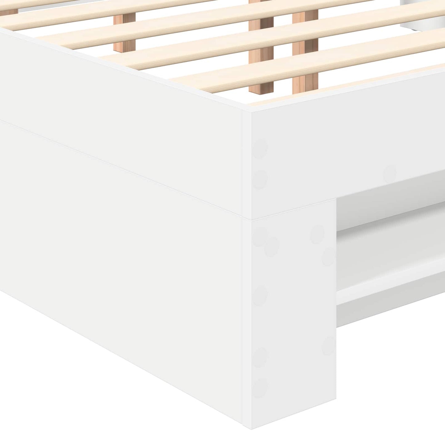 vidaXL Σκελετός Κρεβατιού Λευκό 180 x 200 cm Επεξεργασμένο Ξύλο
