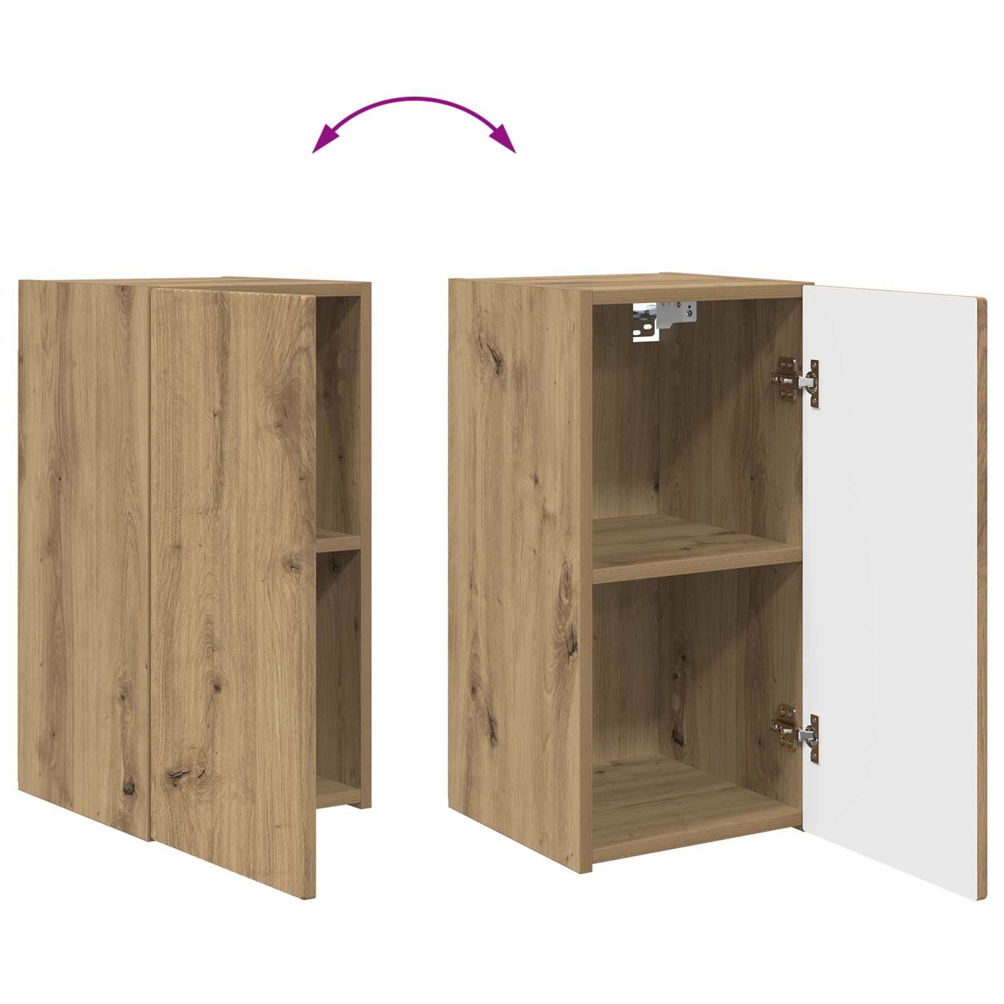 vidaXL Σετ επίπλου τηλεόρασης 8 τμχ. Artisan Oak Επεξεργασμένο Ξύλο