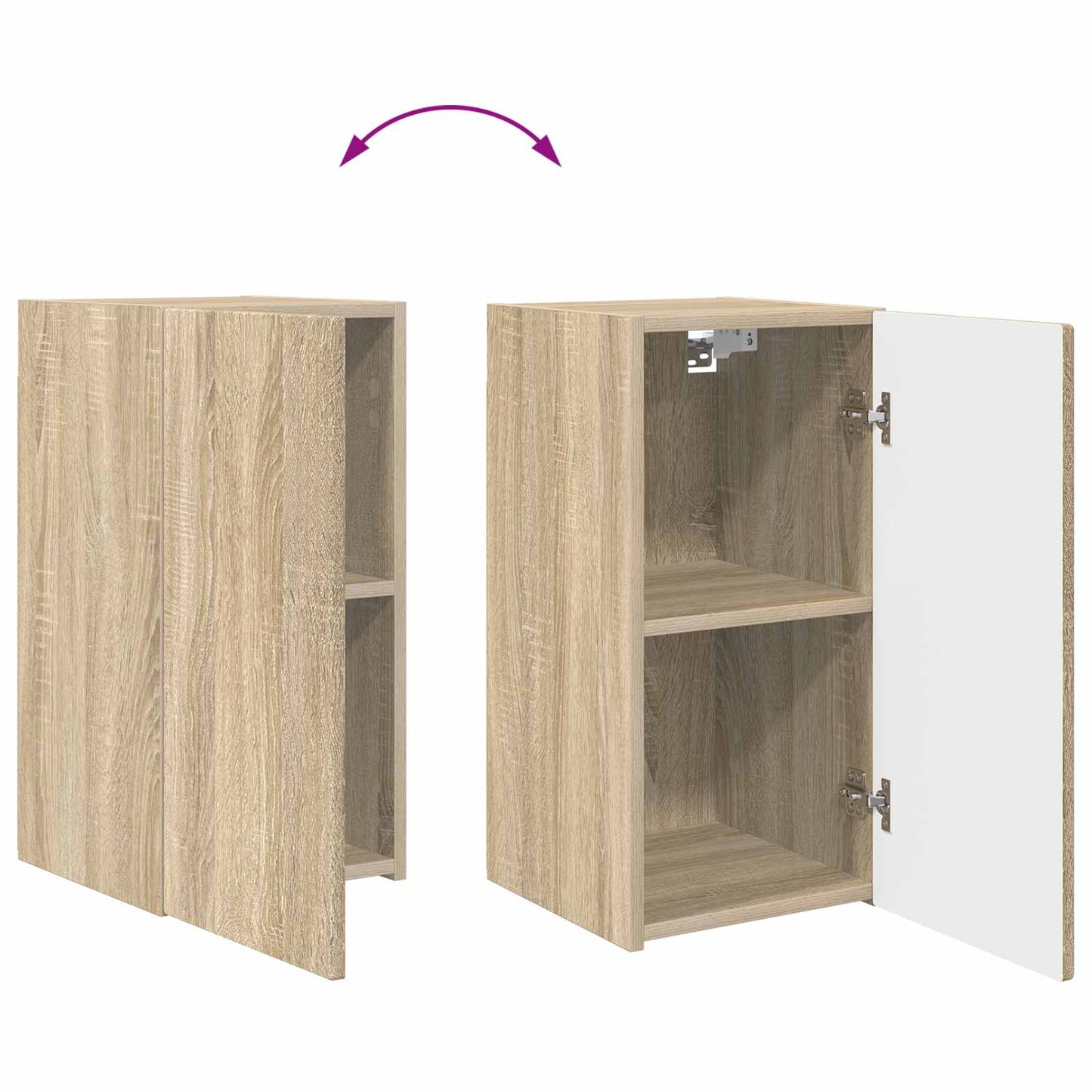vidaXL Σετ επίπλου τηλεόρασης 4 pcs Δρύς Sonoma Επεξεργασμένο ξύλο