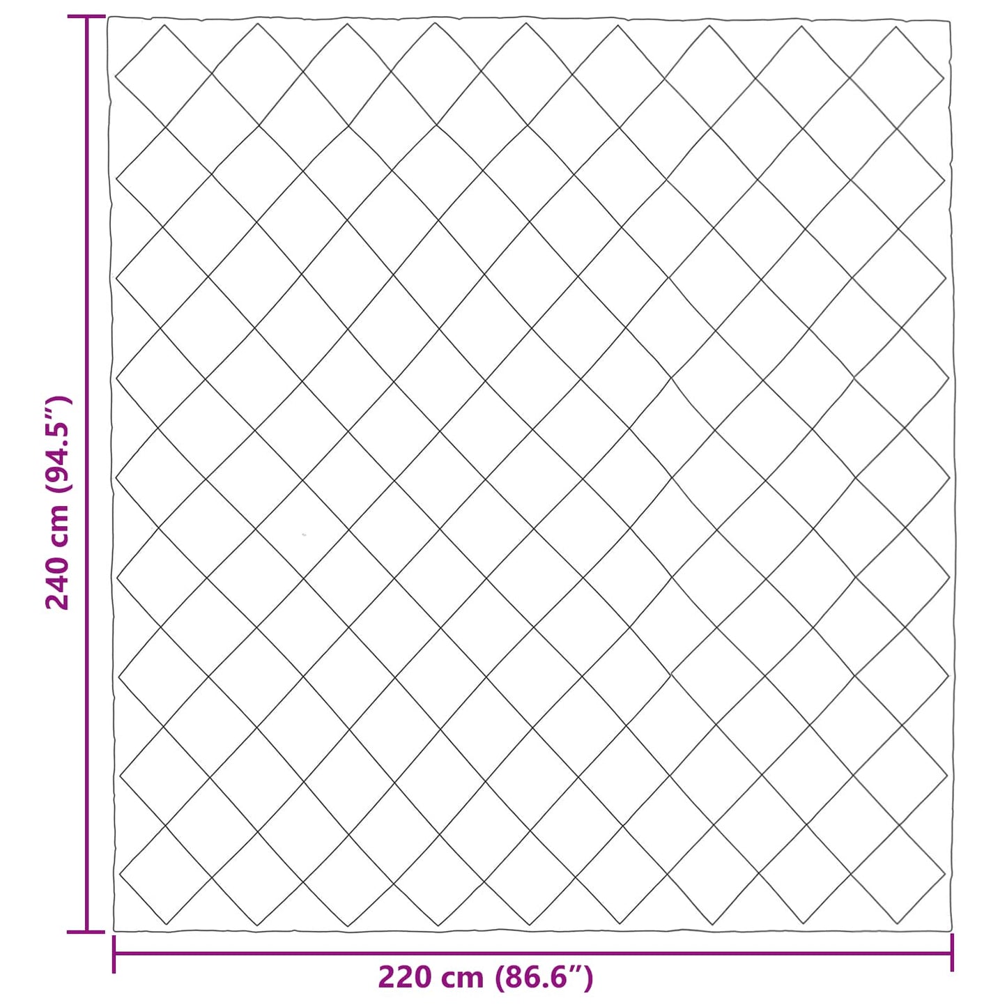 vidaXL Χειμερινό Παπλωματοθήκη Taupe 220 x 240 cm Μικροΐνες