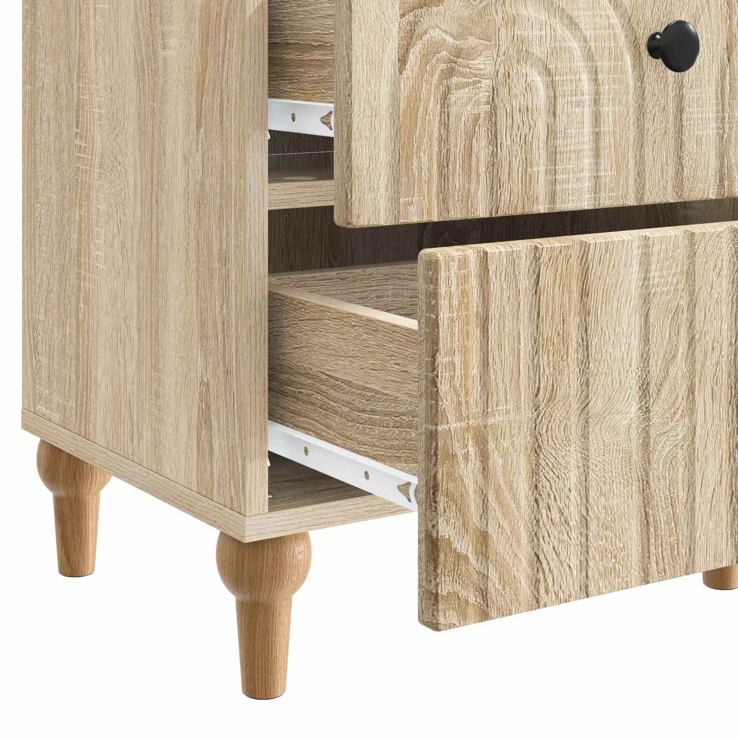 vidaXL Κομοδίνο 2 τμχ. Sonoma Δρυς 43 x 34,5 x 48 εκ