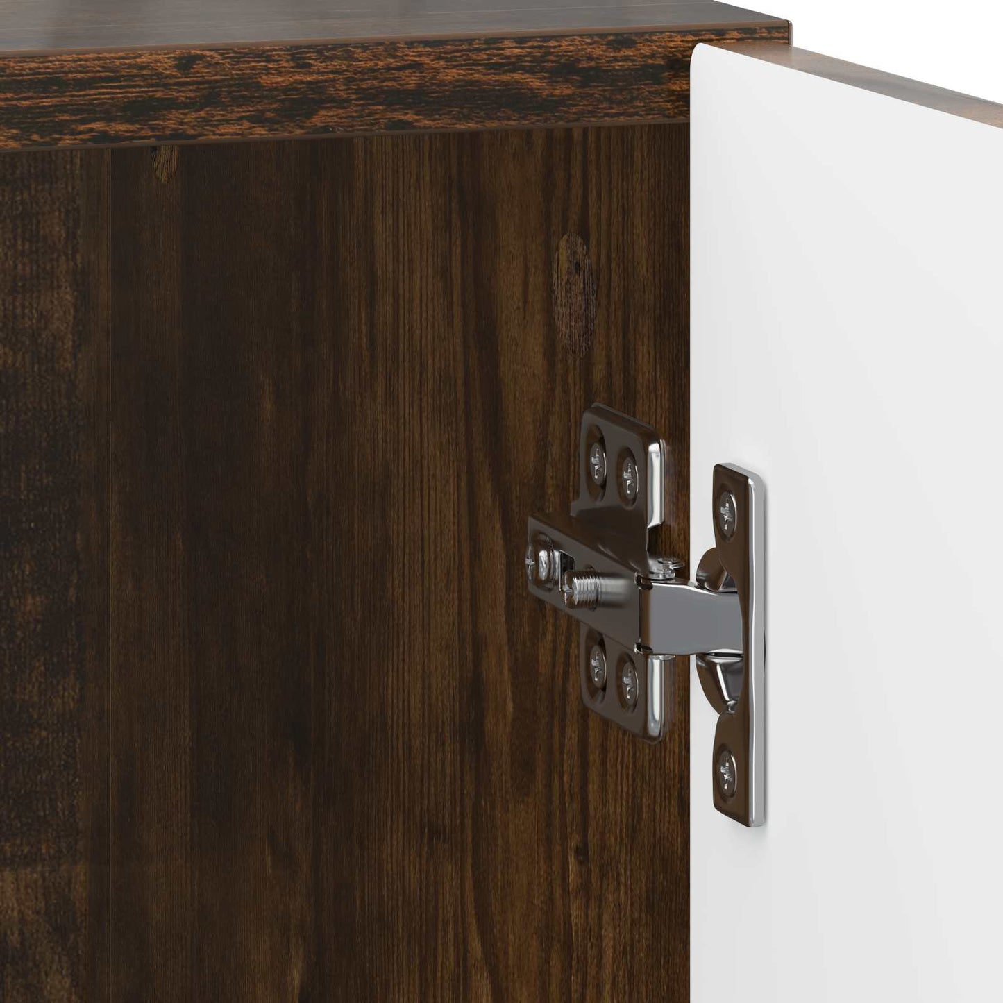 vidaXL Κομοδίνο 2 τμχ. Καπνισμένο Ξύλο Δρυός 43 x 34,5 x 50 εκ