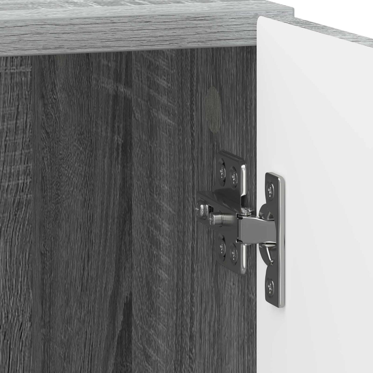 vidaXL Κομοδίνο 2 τμχ. Γκρι Sonoma 43 x 34,5 x 50 εκ