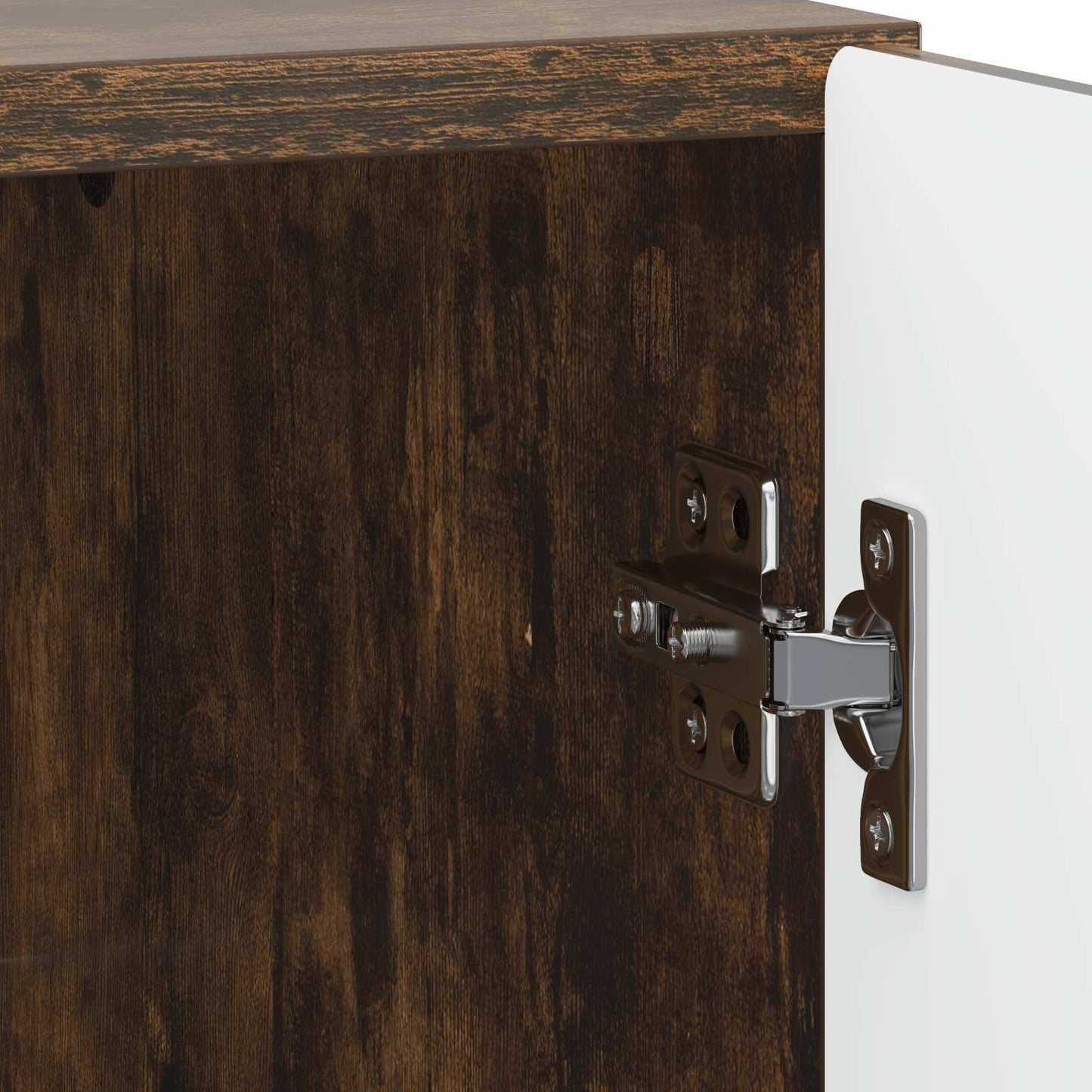 vidaXL Κομοδίνο 2 τμχ. Καπνισμένο Ξύλο Δρυός 43 x 34,5 x 50 εκ