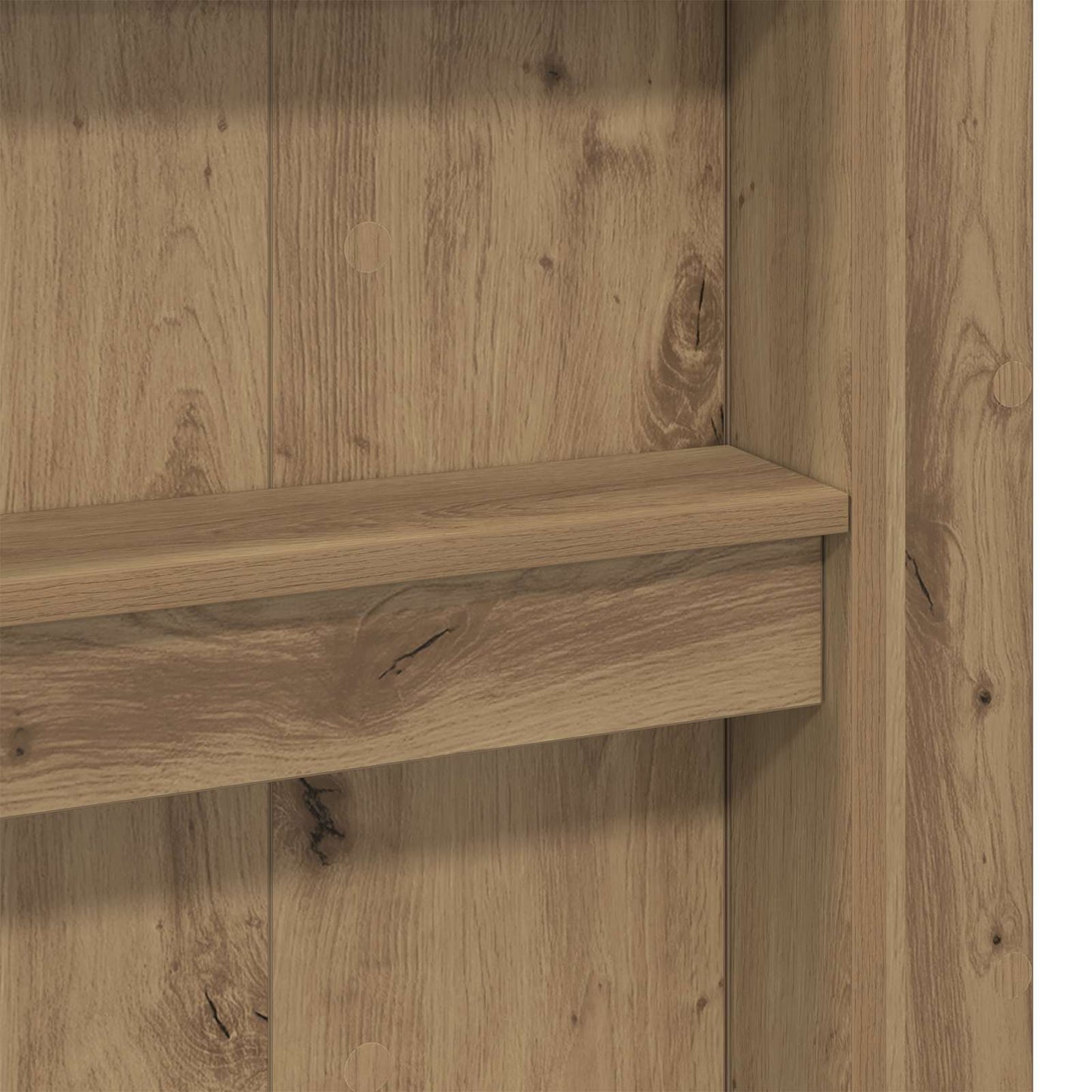 vidaXL Σκελετός κουκέτας με γραφείο με ράφι Artisan Oak 90 x 200 cm