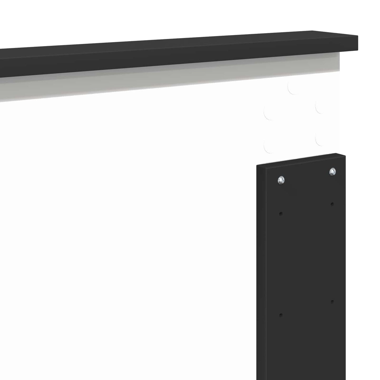 vidaXL Σκελετός Κρεβατιού Μαύρο 200 x 200 cm Στερεά ξυλεία πεύκου
