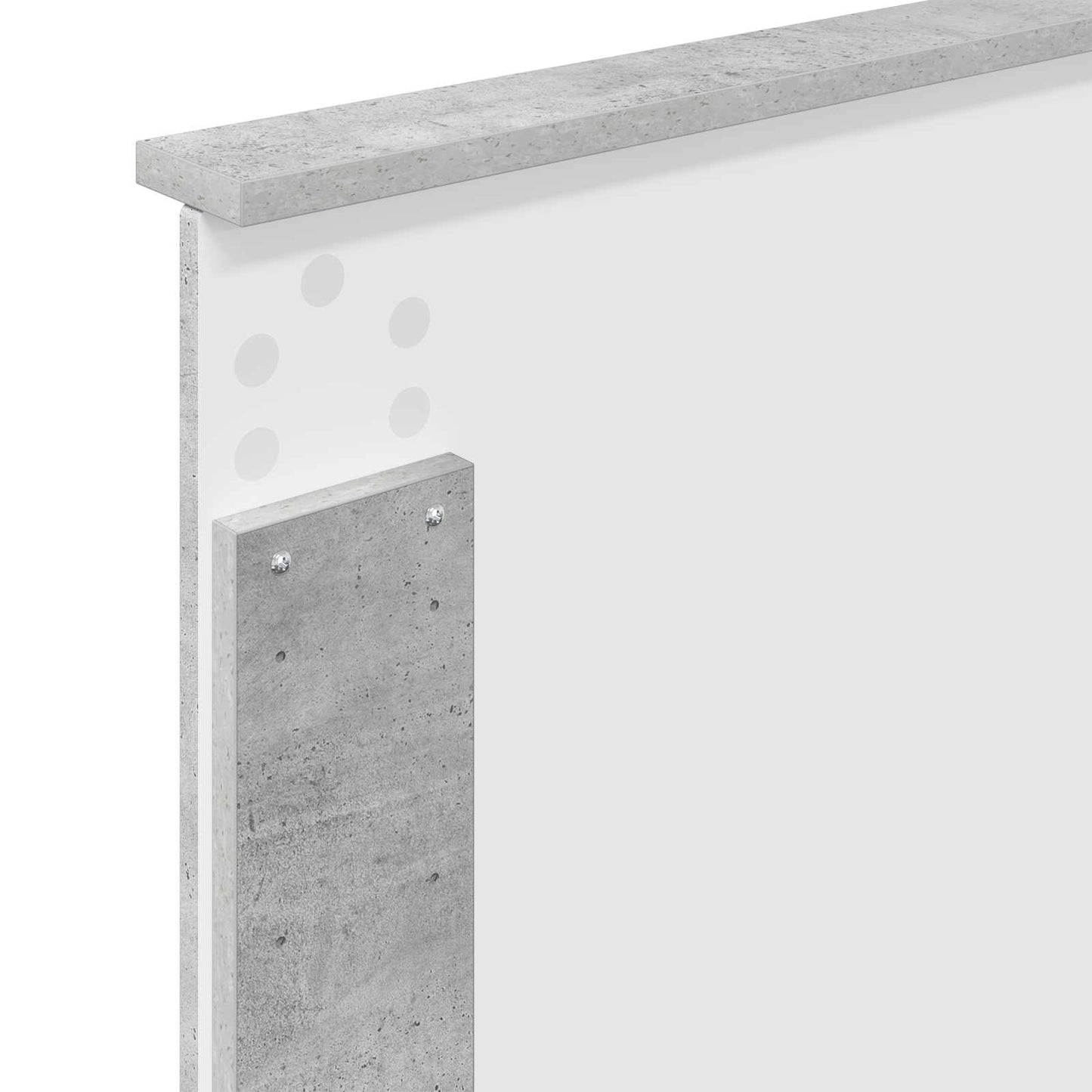 vidaXL Σκελετός Κρεβατιού Σκυρόδεμα 90 x 200 cm Στερεά ξυλεία πεύκου