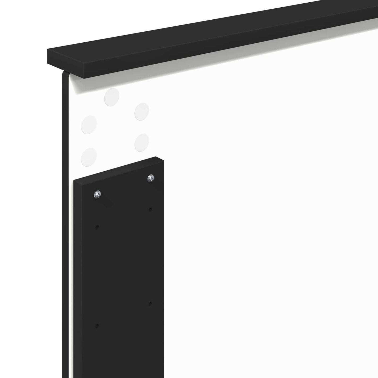 vidaXL Σκελετός Κρεβατιού Μαύρο και Ασημί 75 x 190 cm